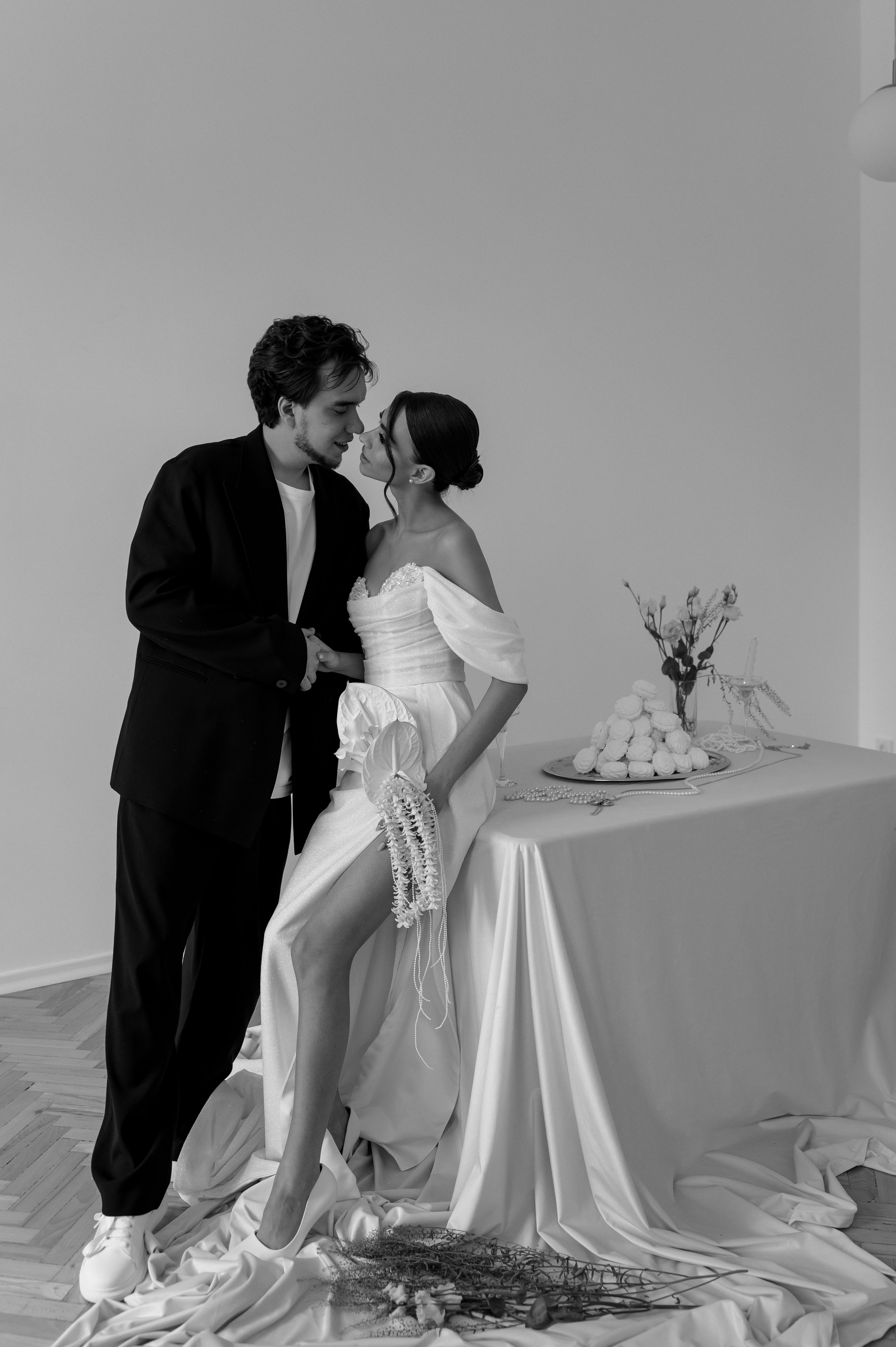 Утро жениха и невесты и съемка в студии. Свадебный и семейный фотограф Пенза Анастасия Артюшкина