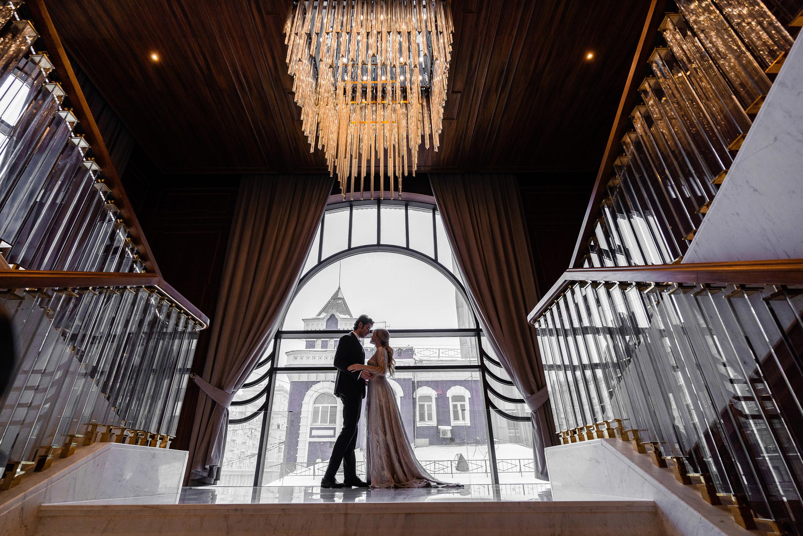 Свадебная фотосессия в отеле Марриотт Империал Плаза Москва