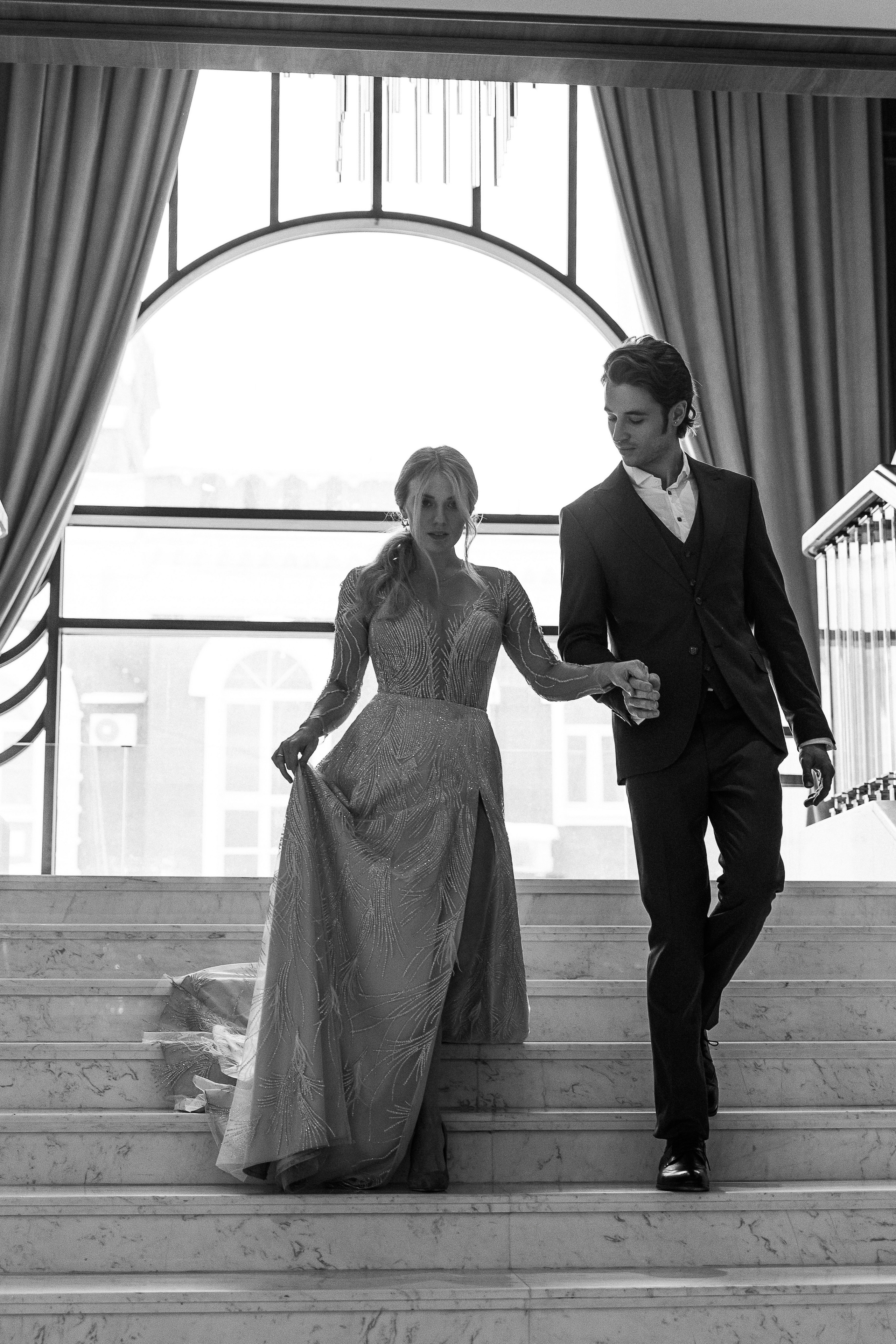 Свадебная фотосессия в отеле Марриотт Империал Плаза Москва