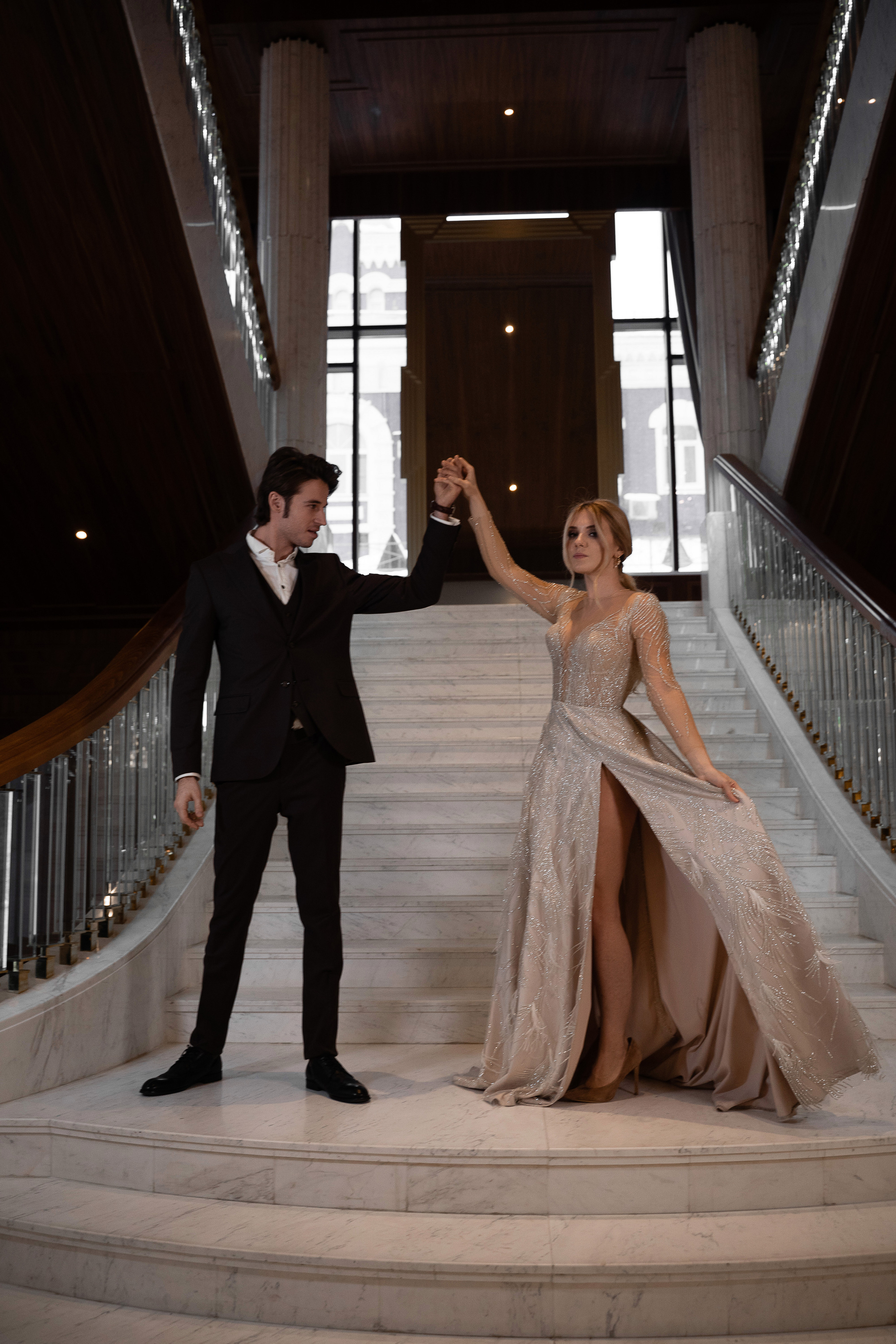 Свадебная фотосессия в отеле Марриотт Империал Плаза Москва