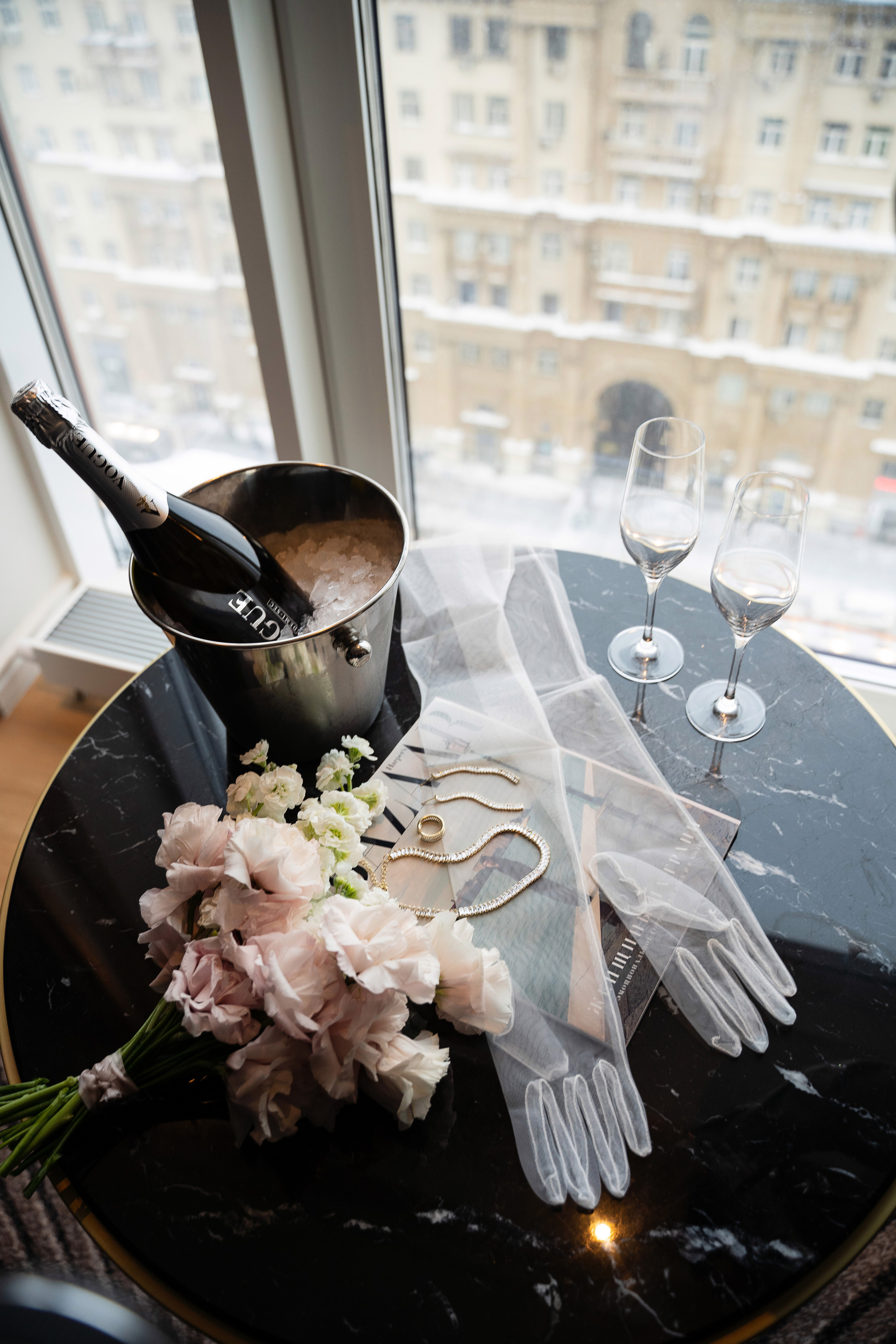 Свадебная фотосессия в отеле Марриотт Империал Плаза Москва