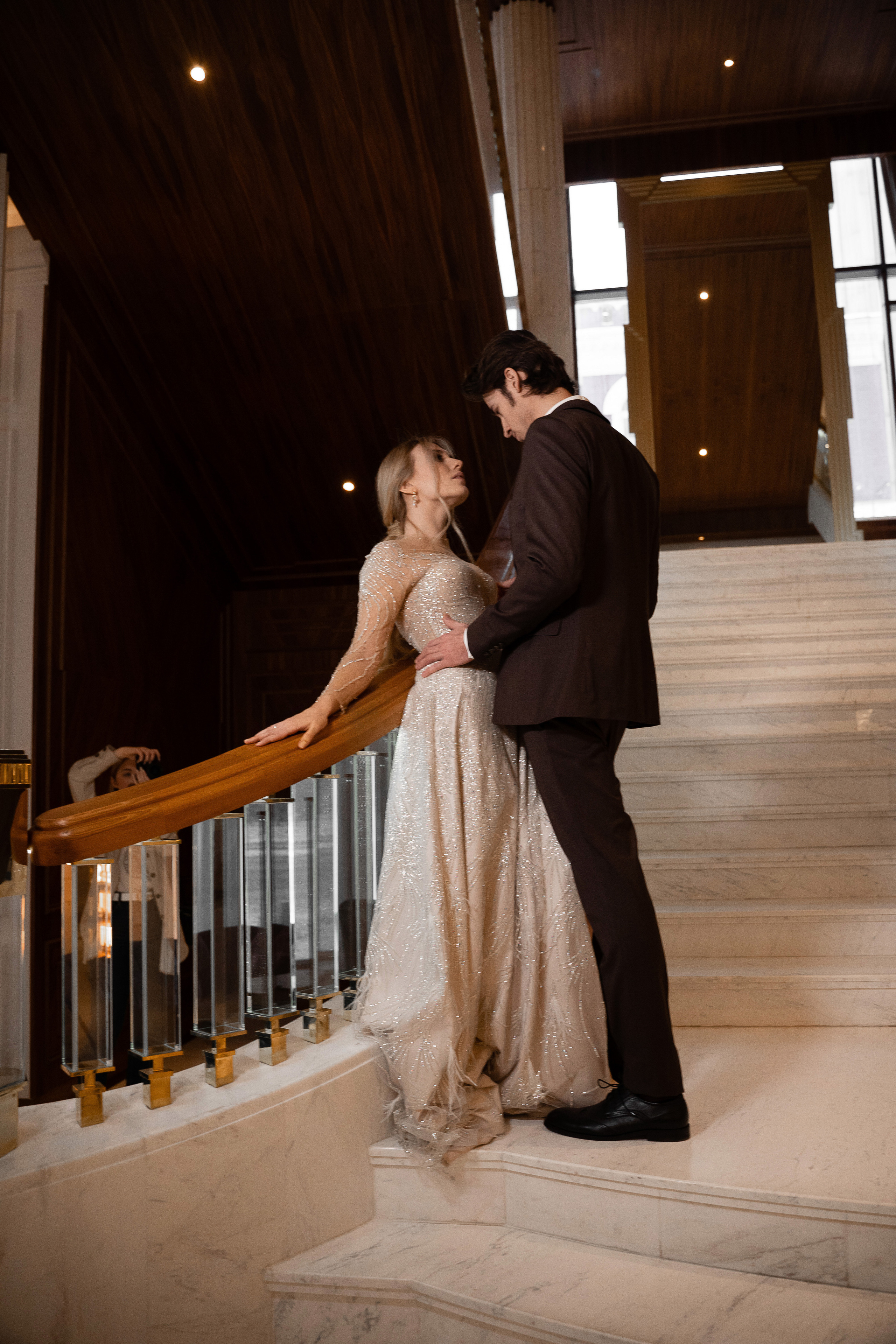 Свадебная фотосессия в отеле Марриотт Империал Плаза Москва