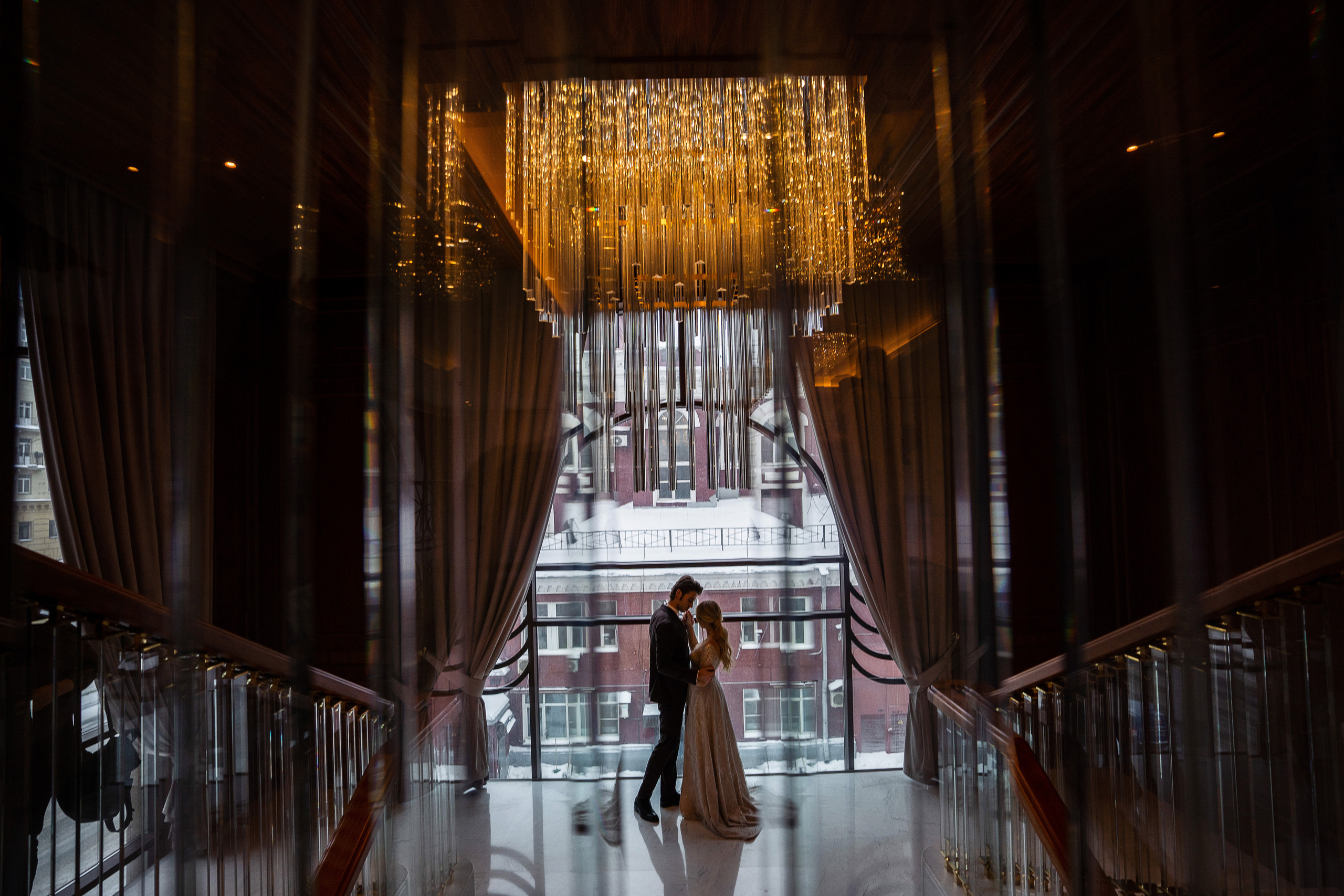 Свадебная фотосессия в отеле Марриотт Империал Плаза Москва