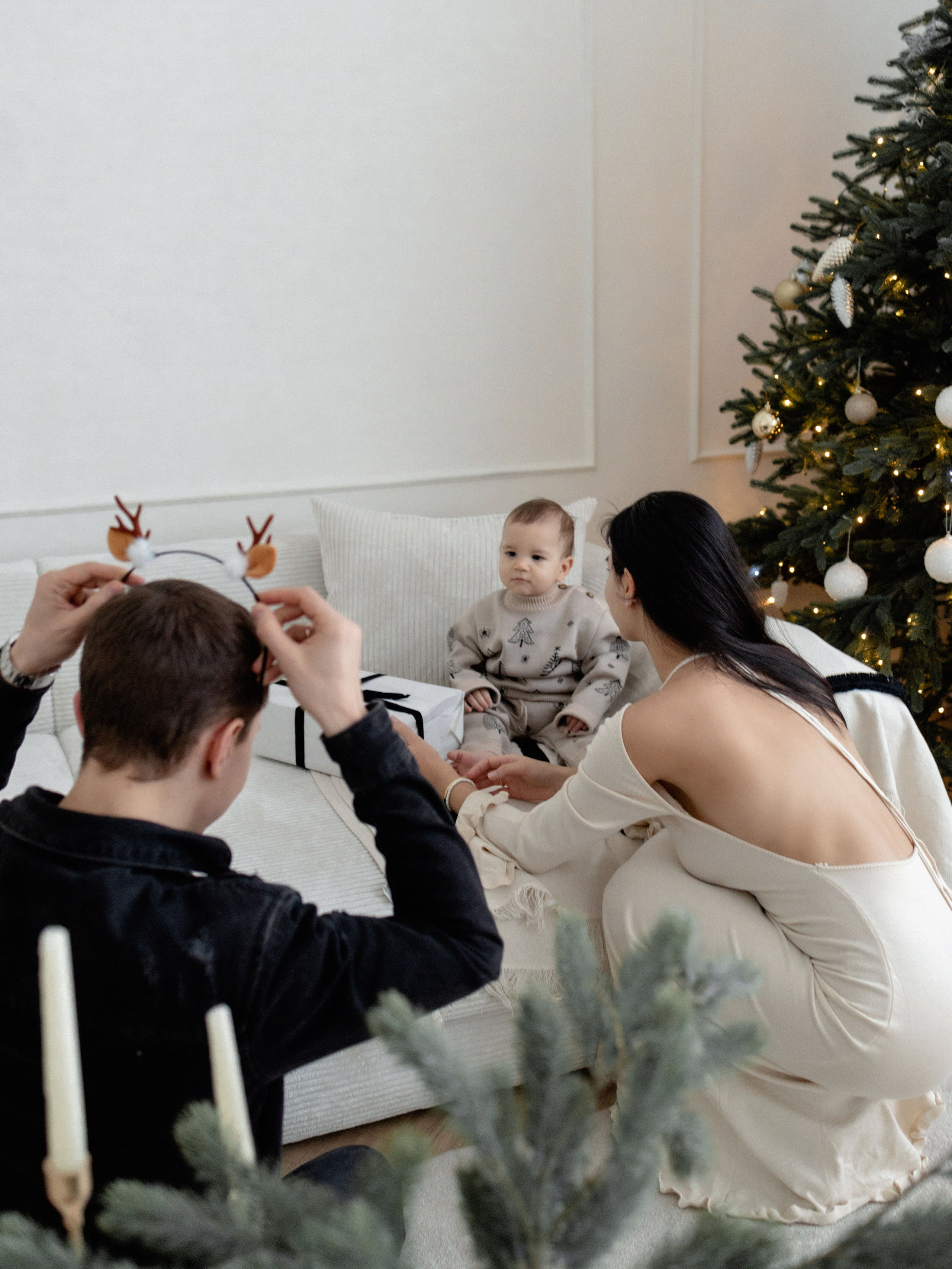 Новый год Максим, Тамара и Мирон. Фотограф Дарья Соколовская