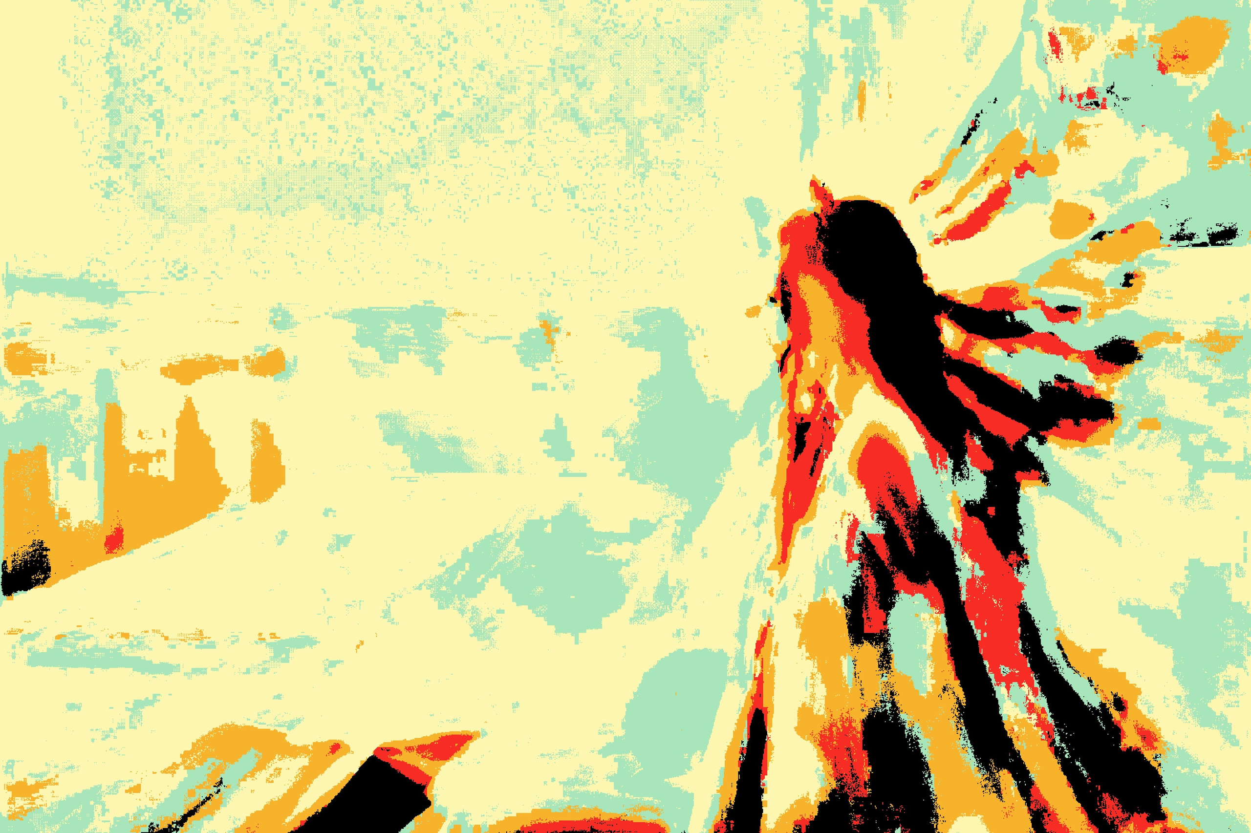 Эфемерная. Визуальный арт пиксельный художник Василь Пиксель