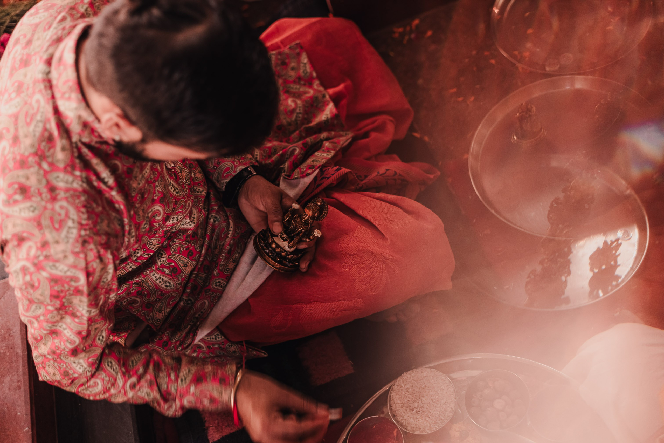 Lakshmi pooja in India. Mariam Bagdasaryan