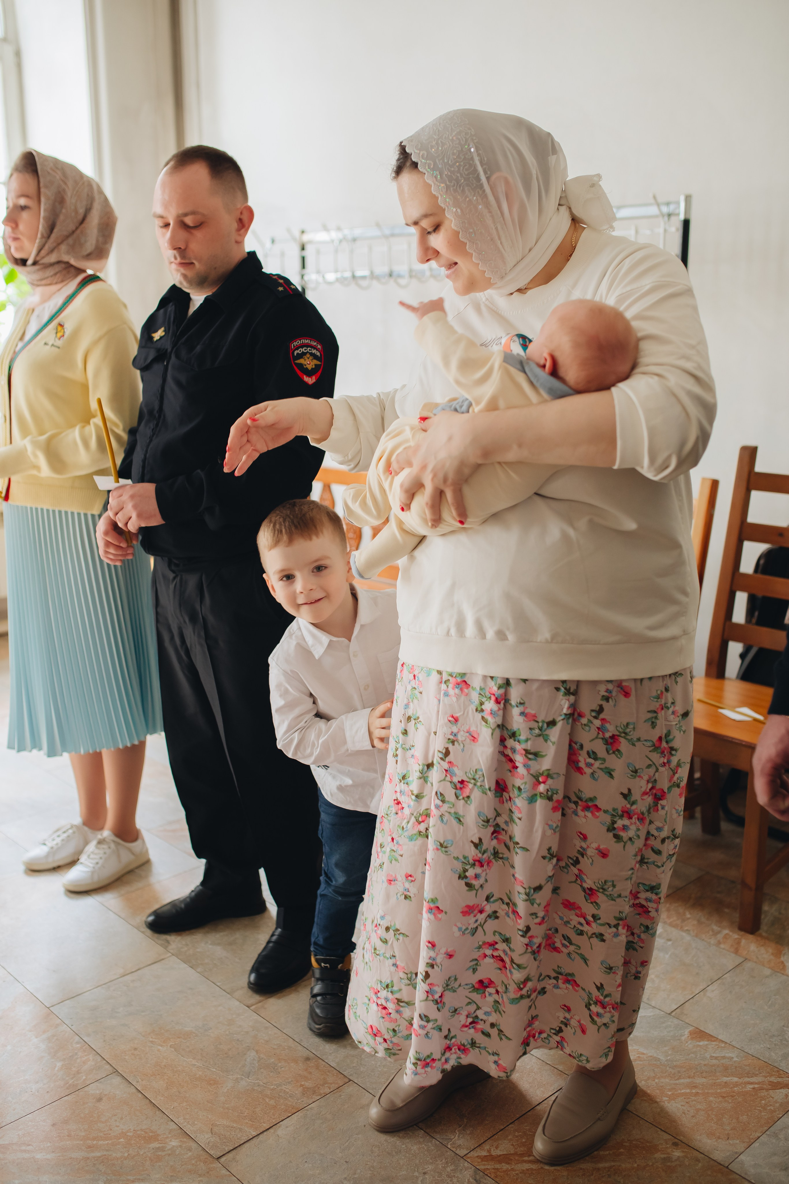 Крещение в светлом Храме. Семейный и детский фотограф в Москве Дорогова Екатерина