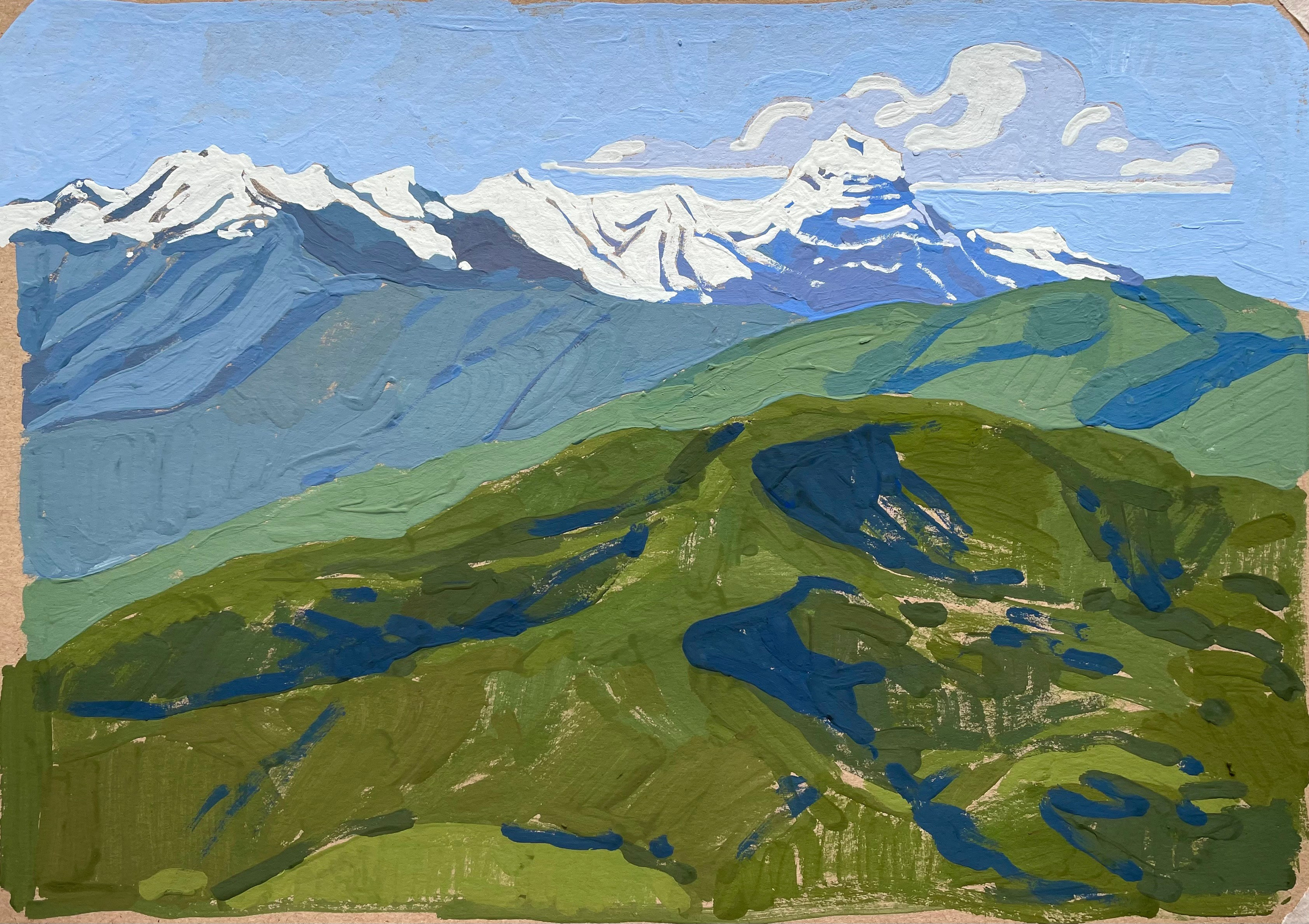 Абхазия. Художница Лиза Владимирова