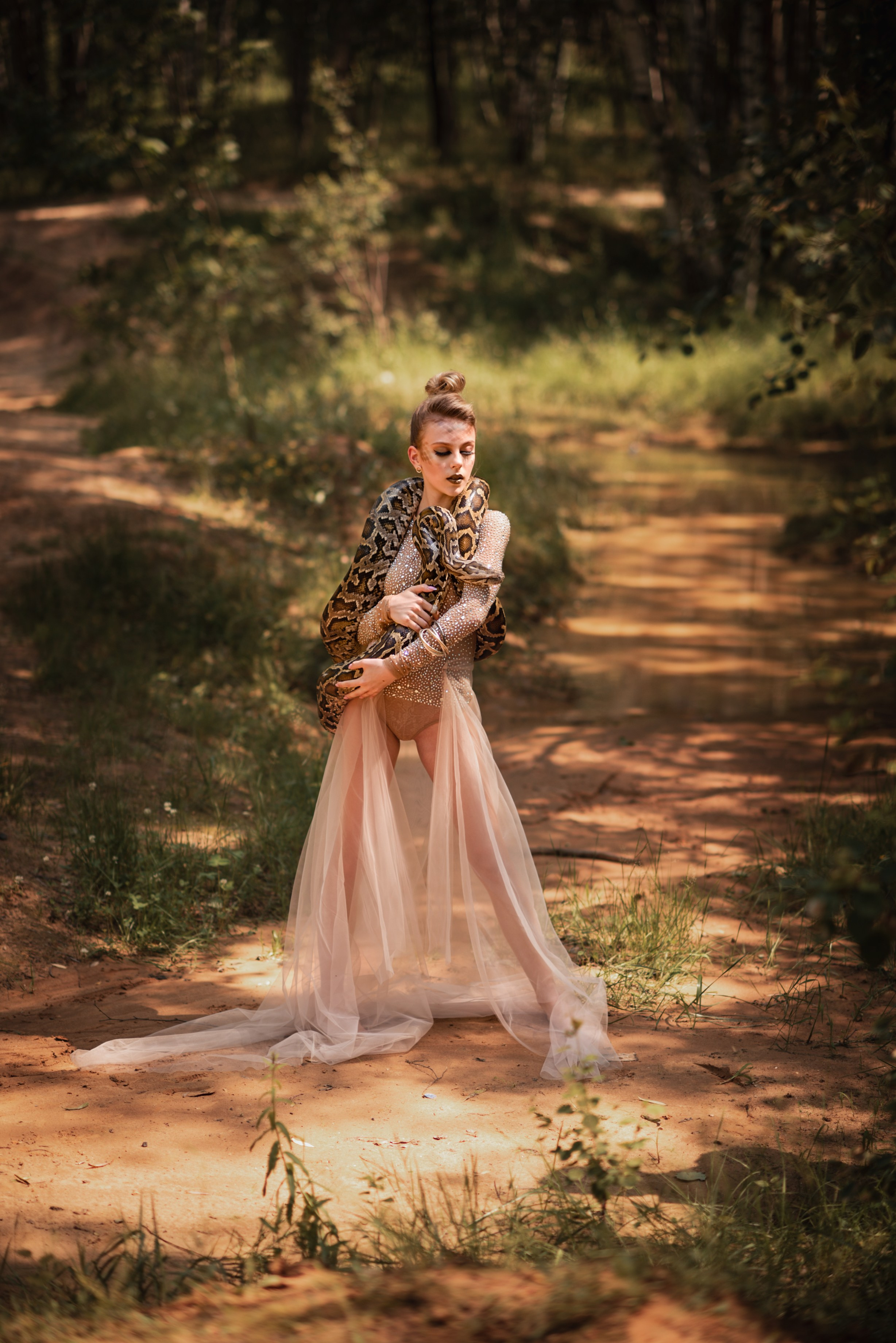 Фотосессия с питоном. Фотограф Диана Вальтер