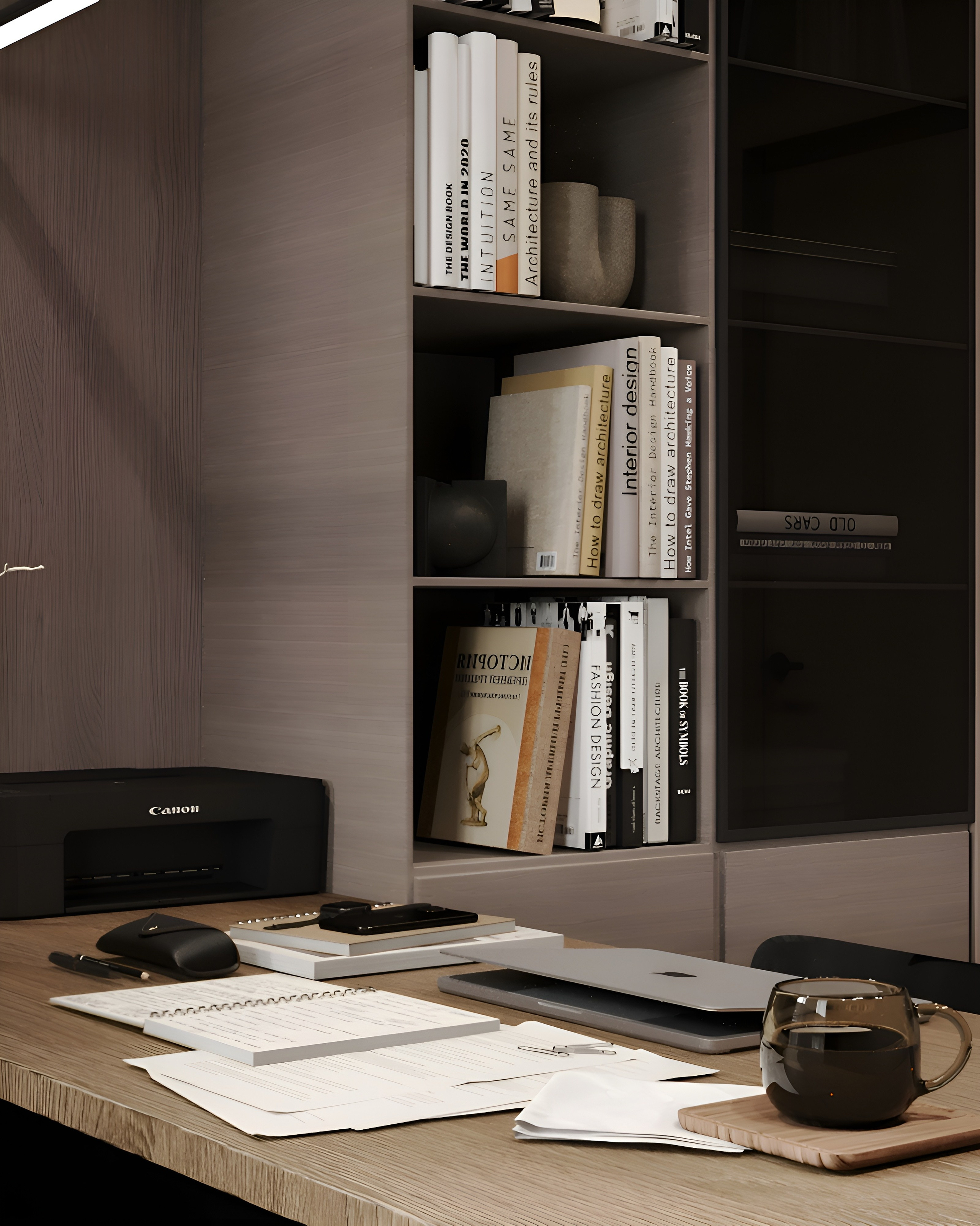 Офис в мужском стиле. 3D Визуализация интерьеров жилых и коммерческих помещений