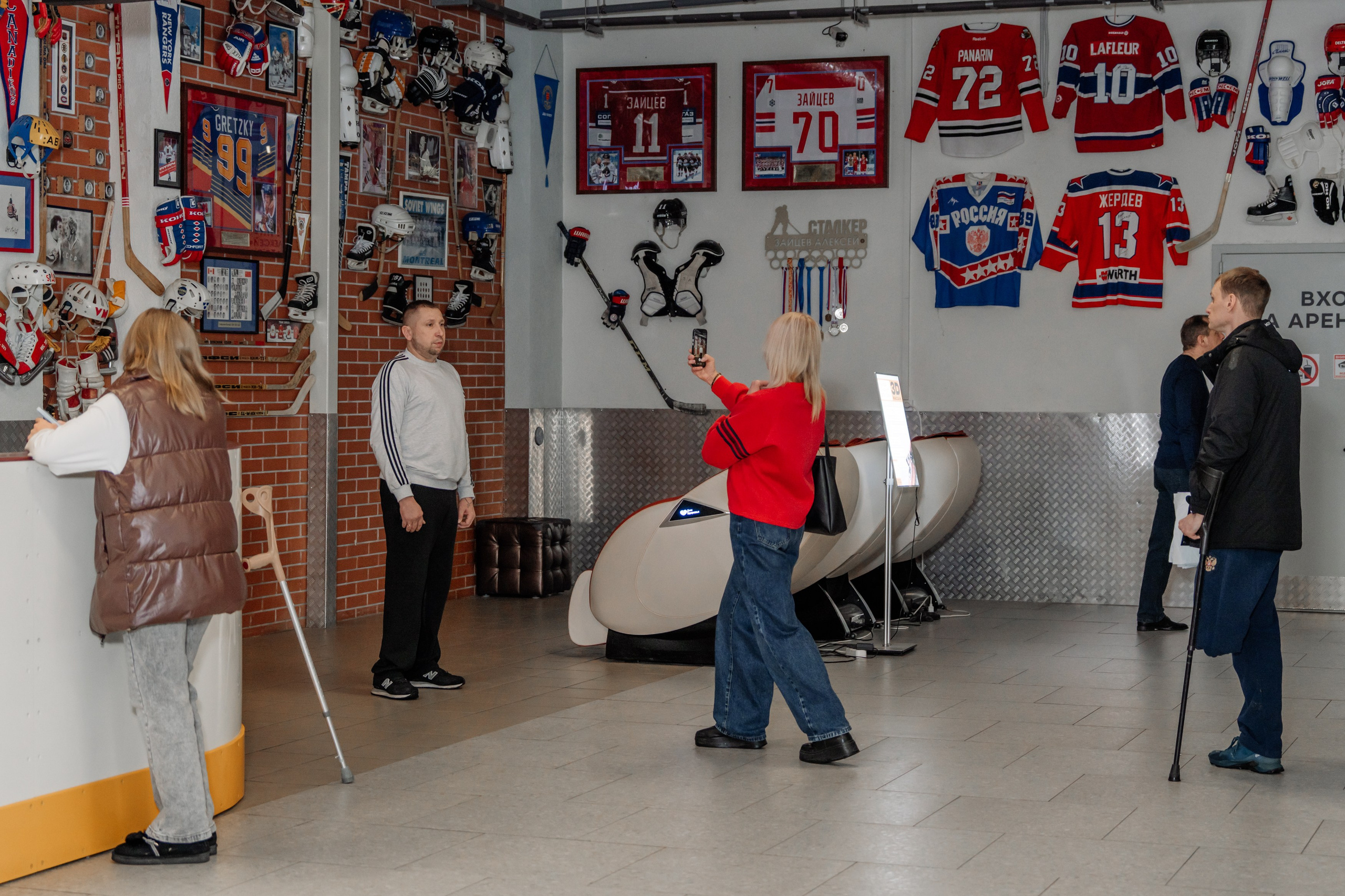 Игра в следж хоккей приуроченная 23.02.26 в арене Сталкер