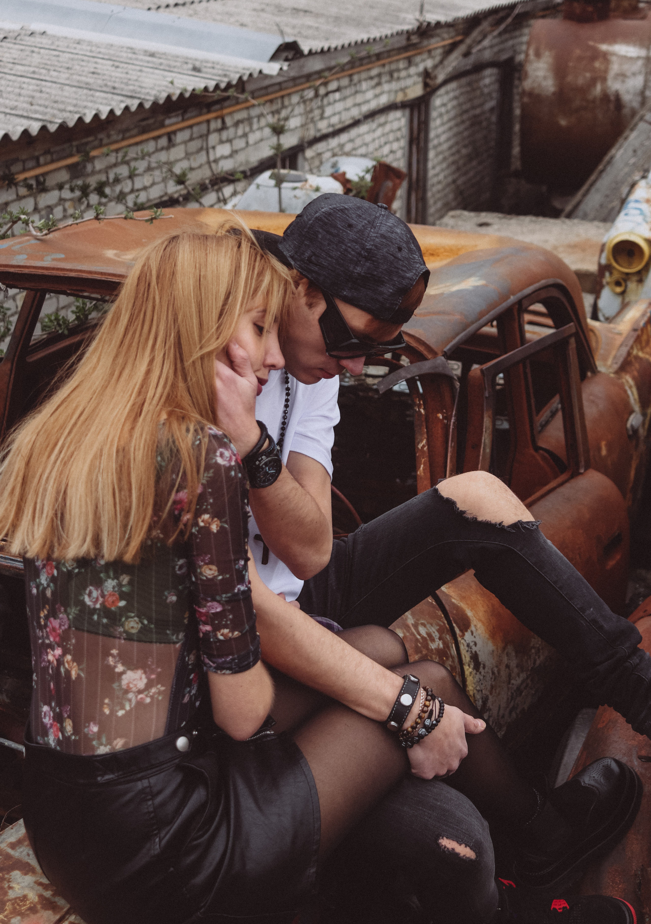 Лавстори среди старых машин. Семейный фотограф Ставрополь Варвара Воробьева