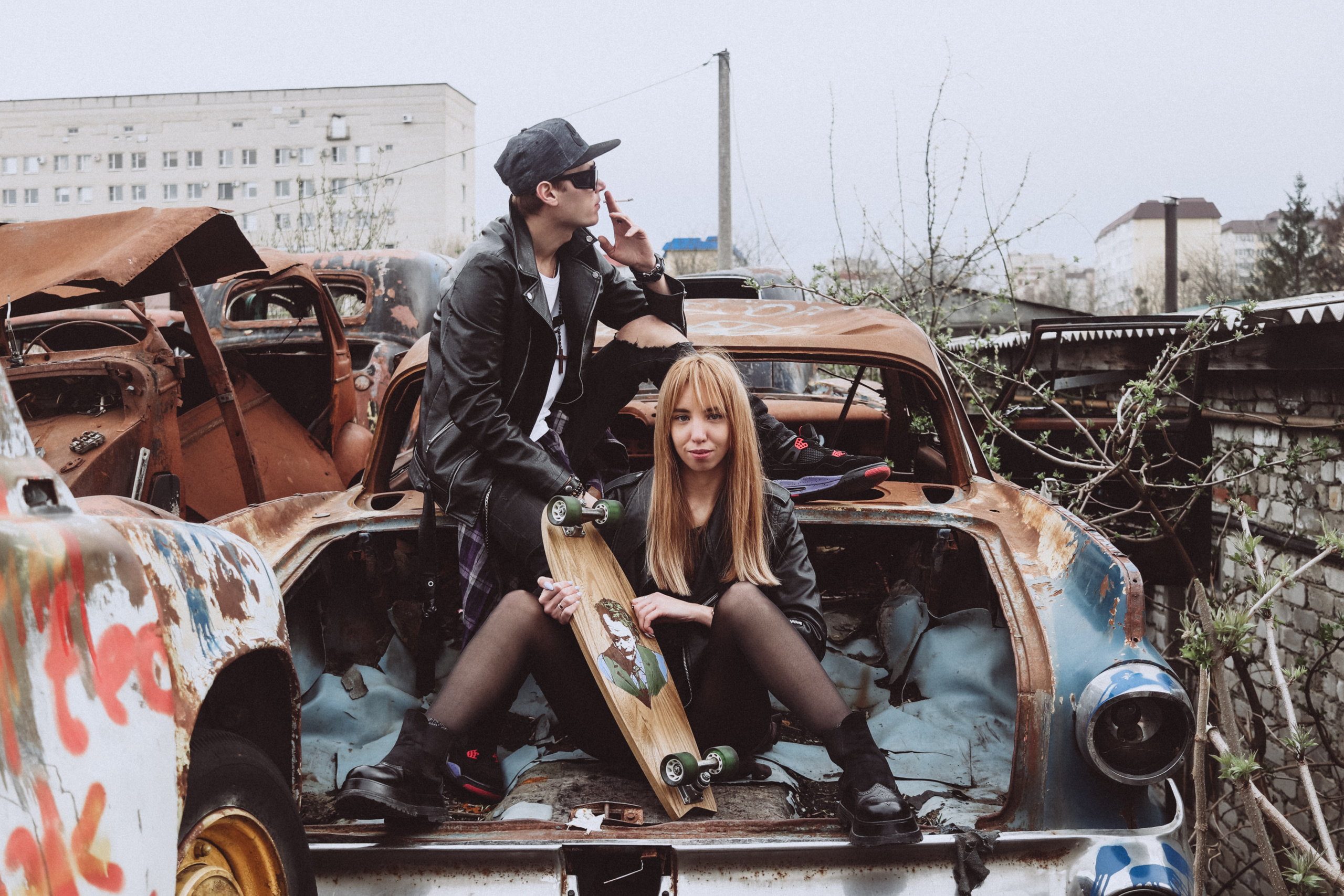 Лавстори среди старых машин. Семейный фотограф Ставрополь Варвара Воробьева