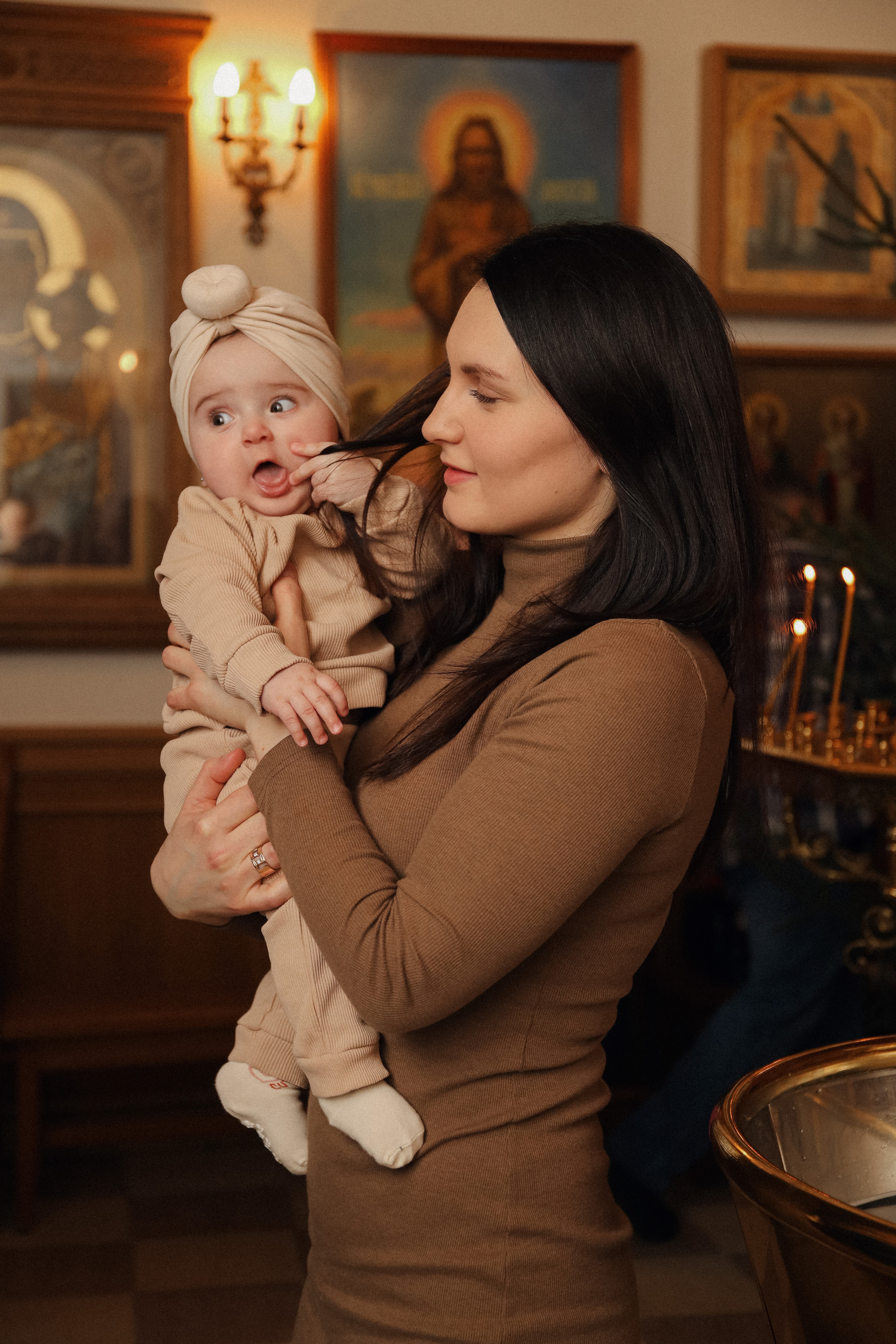 Крещение Есении. Фотограф на роды в Санкт-Петербурге, семейный, нью-борн Алиса Хрекова