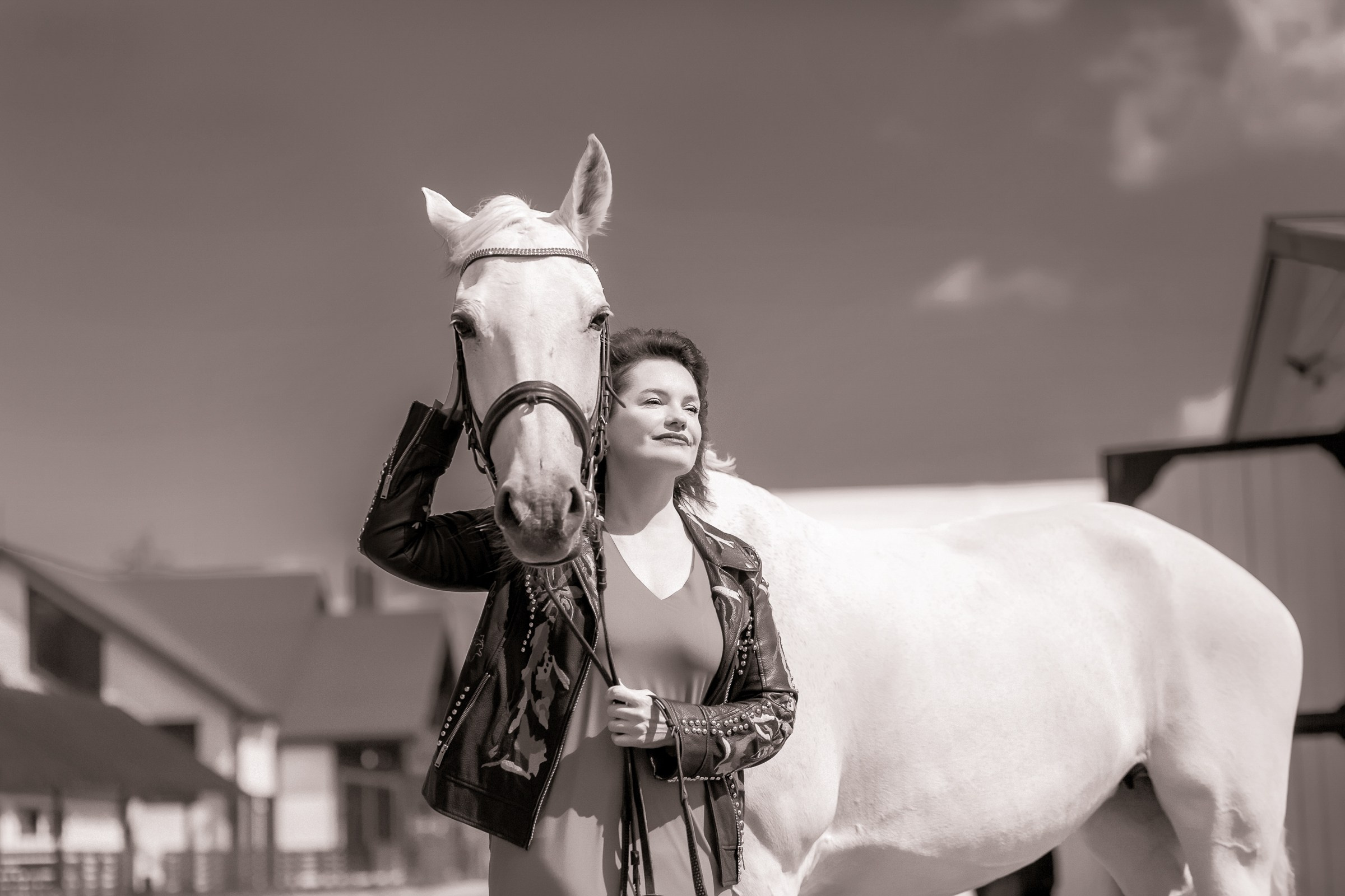 Галина и ее лошадь Сказка. Фотограф женский и мужской портрет Санкт-Петербург