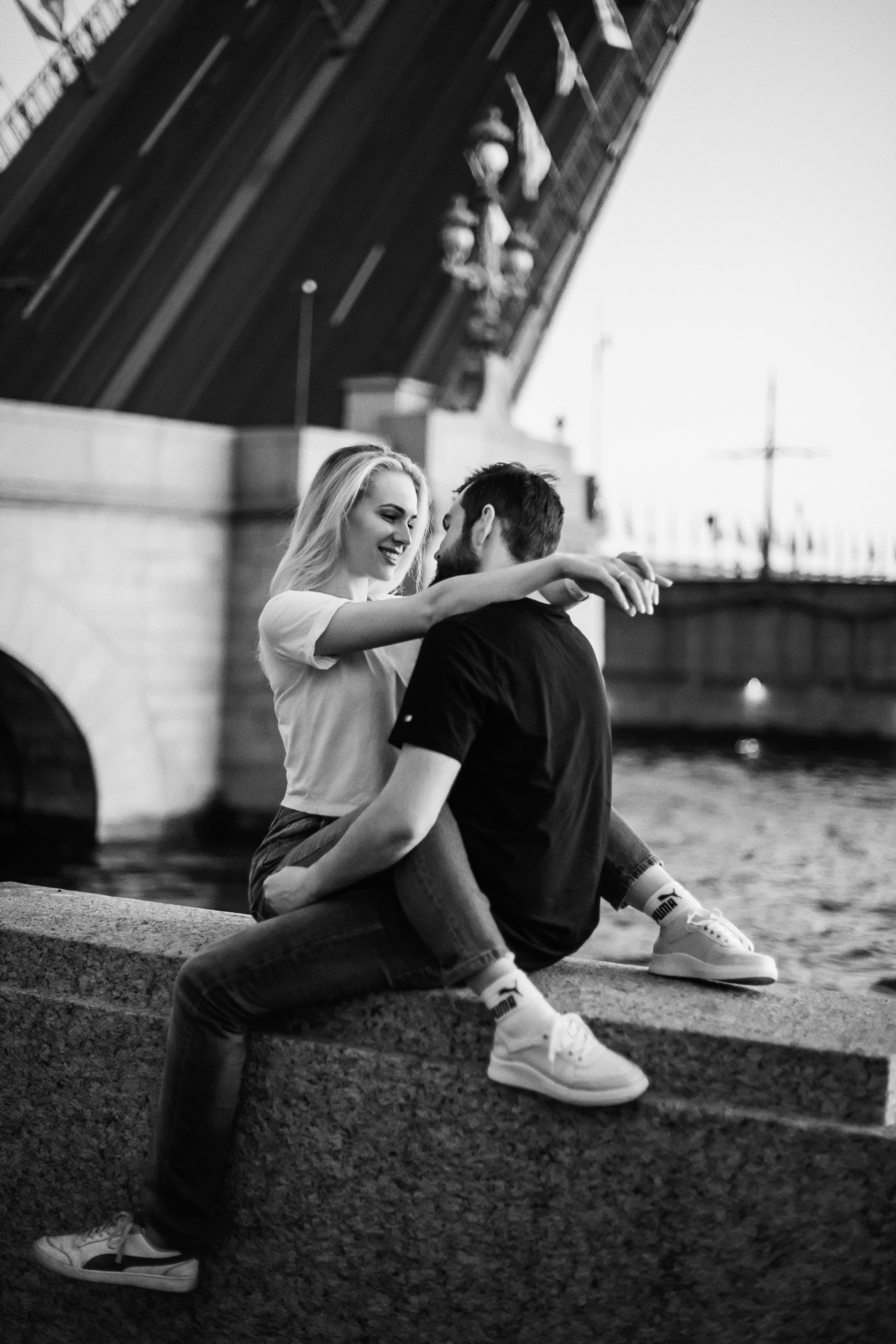 Лера и Женя. Разводные мосты. Рассвет. Свадебный фотограф в Санкт-Петербурге София Шубик