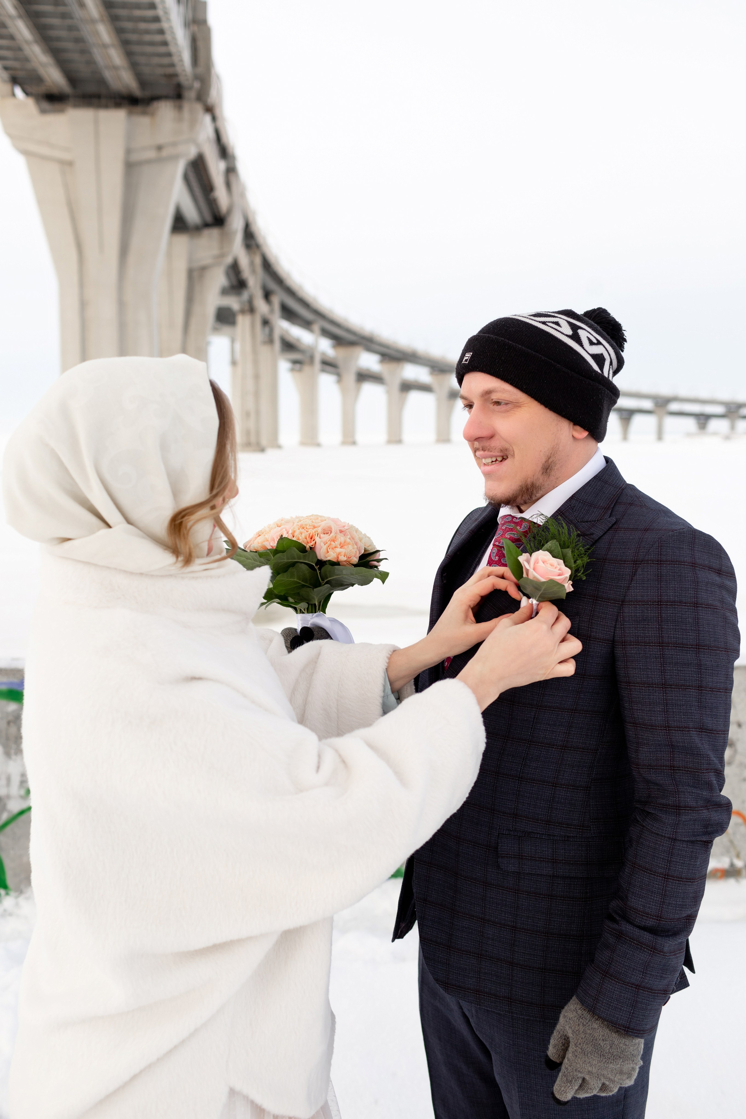 Свадебная фотосессия зимой. Свадебный фотограф Кирилл Белый