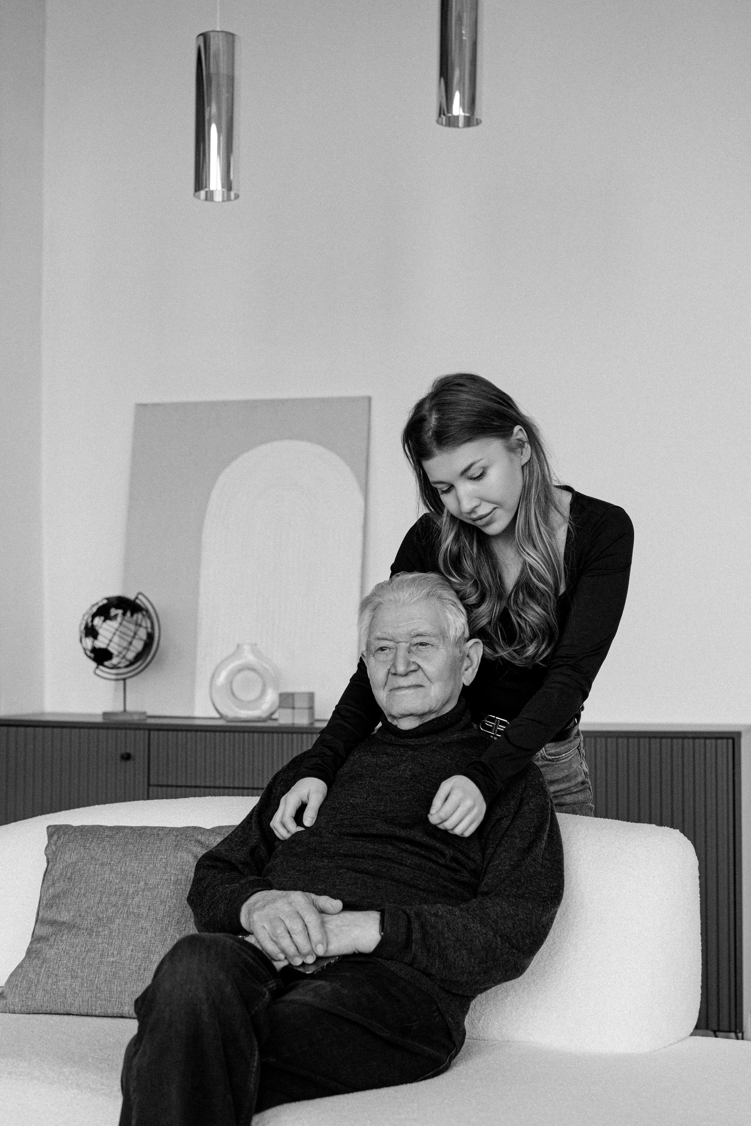 Анастасия и дедушка. Свадебный и семейный фотограф в Калининграде Анастасия Гриценко