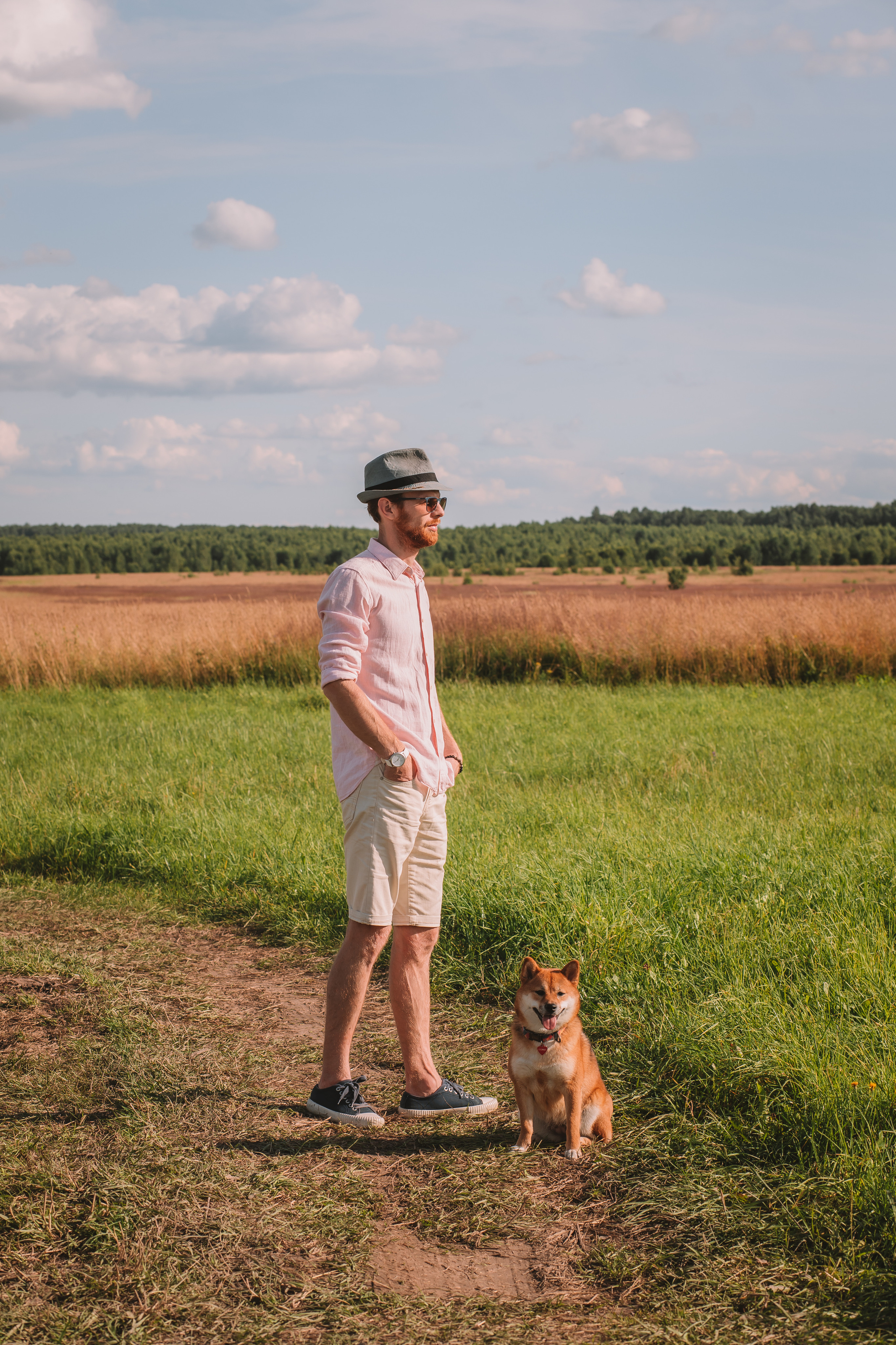 Съемка семейной пары с собакой. Семейный фотограф в Москве Наталья Чуб, заказать Фотокнигу