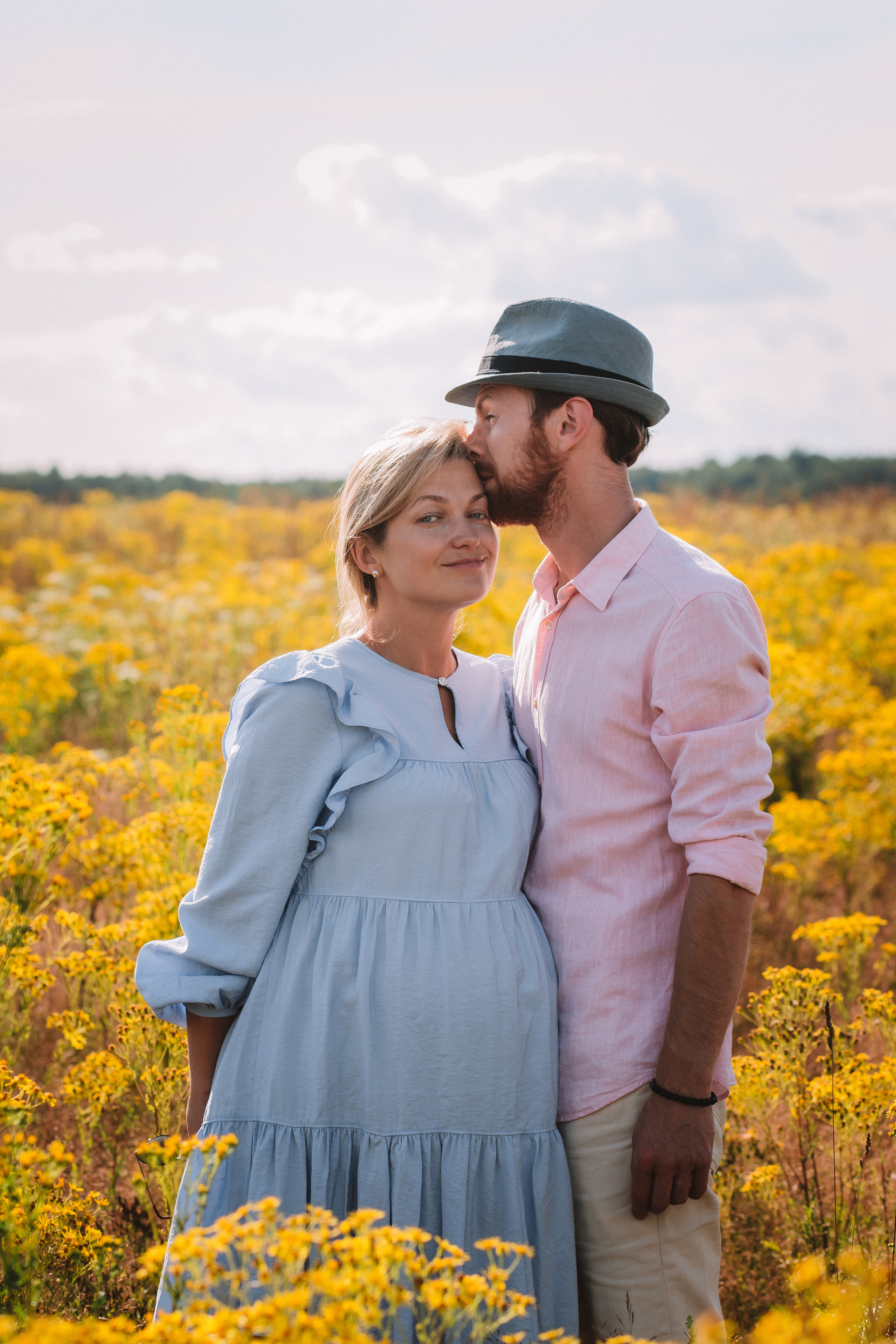 Съемка семейной пары с собакой. Семейный фотограф в Москве Наталья Чуб, заказать Фотокнигу