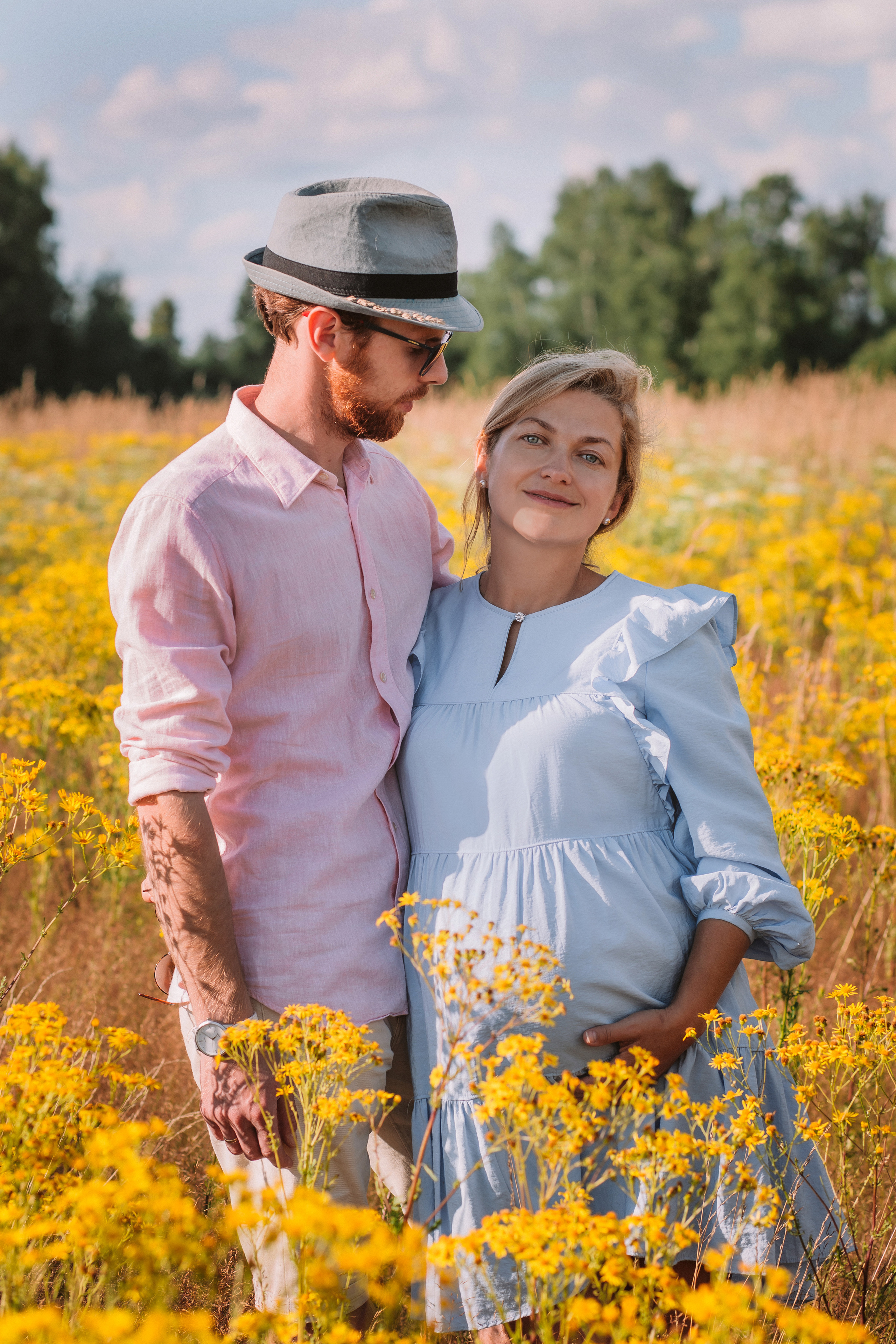 Съемка семейной пары с собакой. Семейный фотограф в Москве Наталья Чуб, заказать Фотокнигу