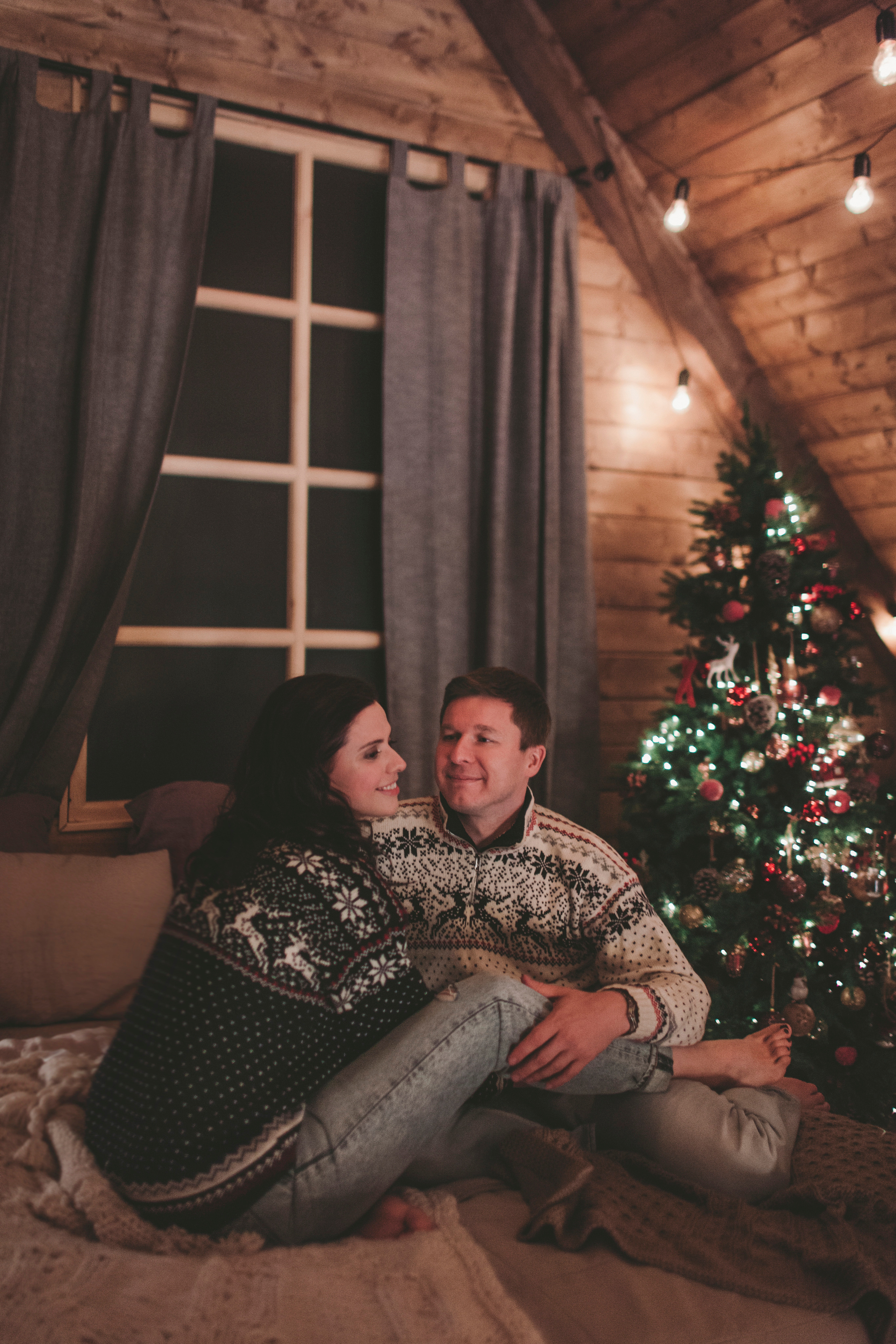 Новогодняя фотосессия в Шале, студия Мимика. Семейный фотограф в Москве Наталья Чуб, заказать Фотокнигу