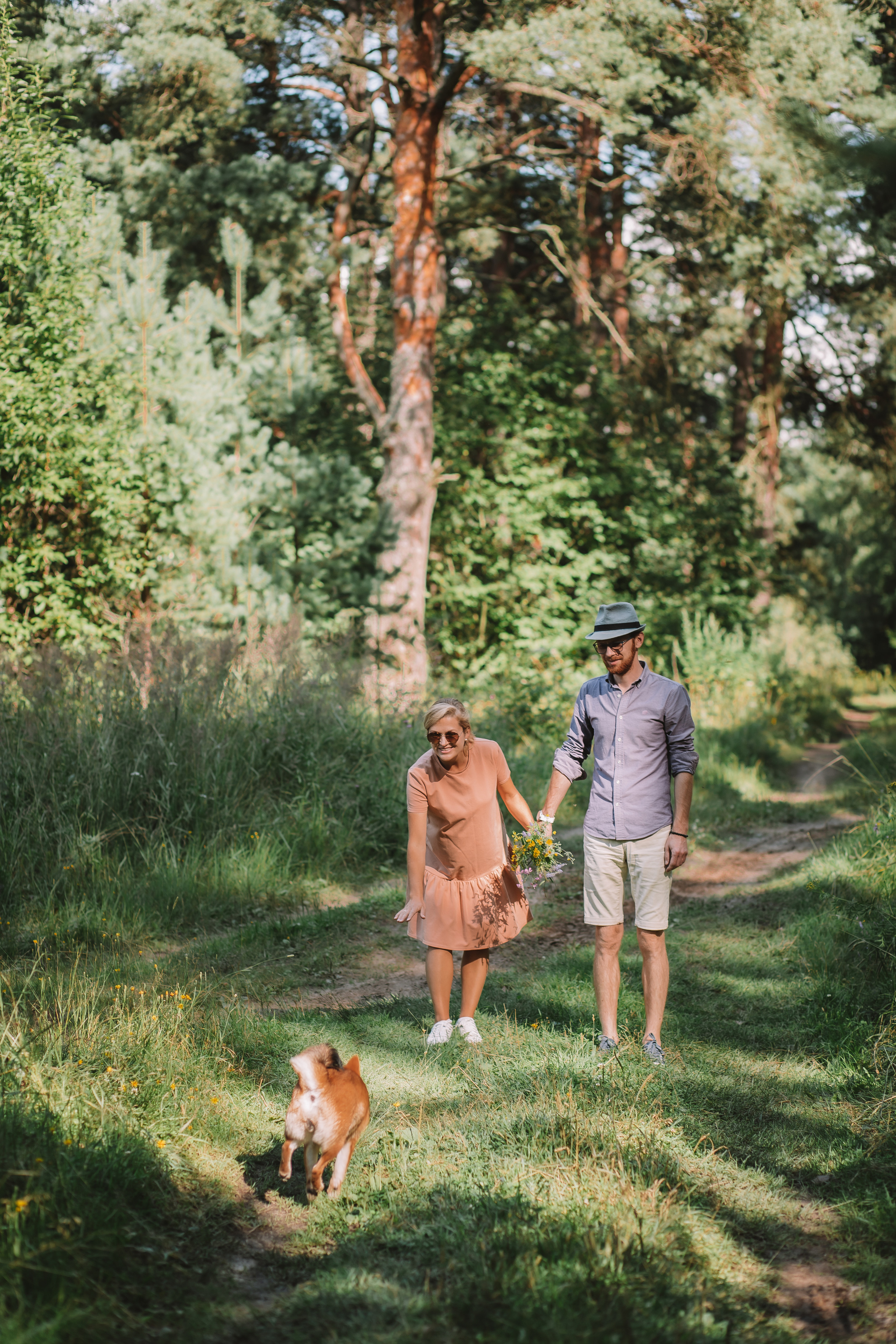 Съемка семейной пары с собакой. Семейный фотограф в Москве Наталья Чуб, заказать Фотокнигу