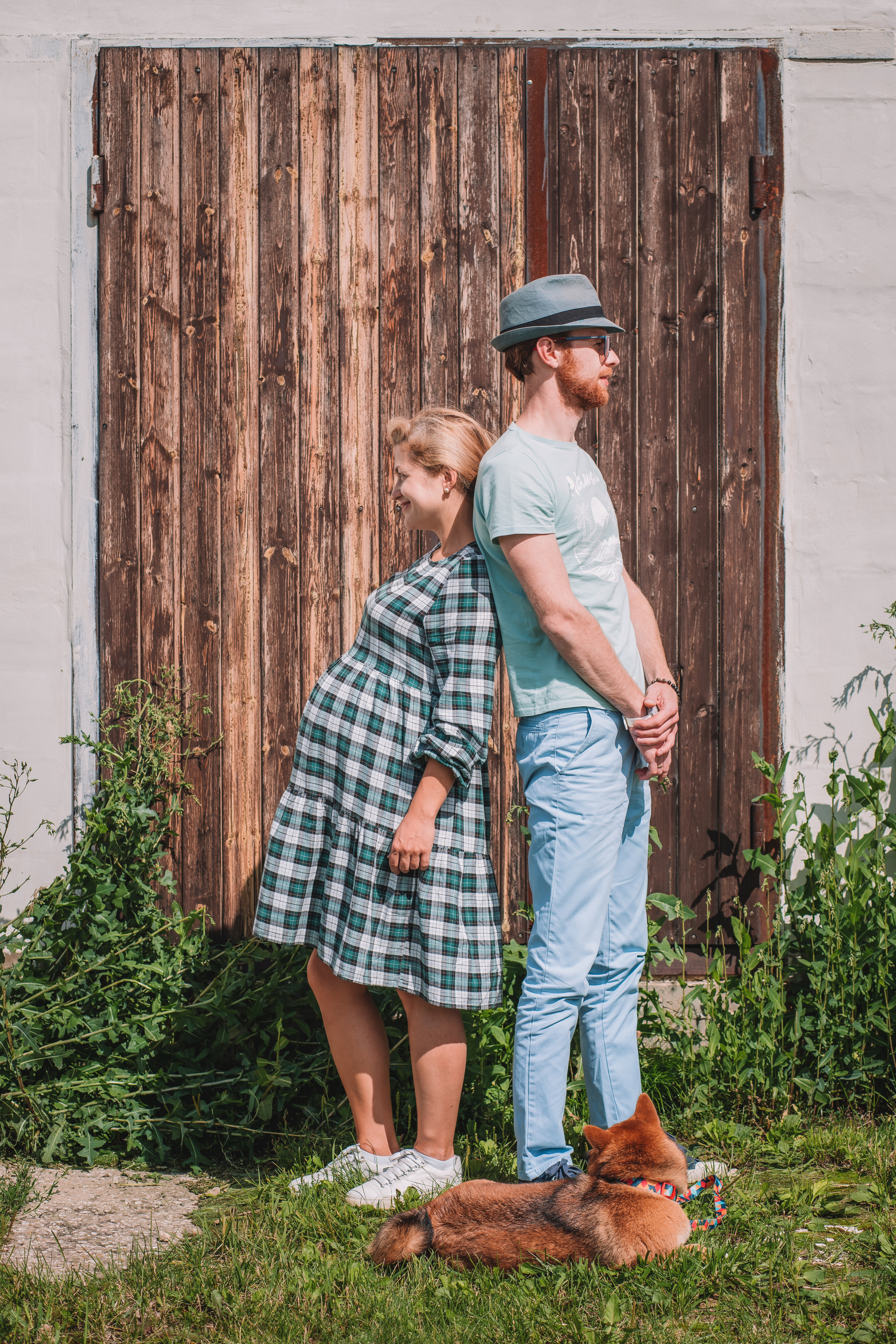 Съемка семейной пары с собакой. Семейный фотограф в Москве Наталья Чуб, заказать Фотокнигу