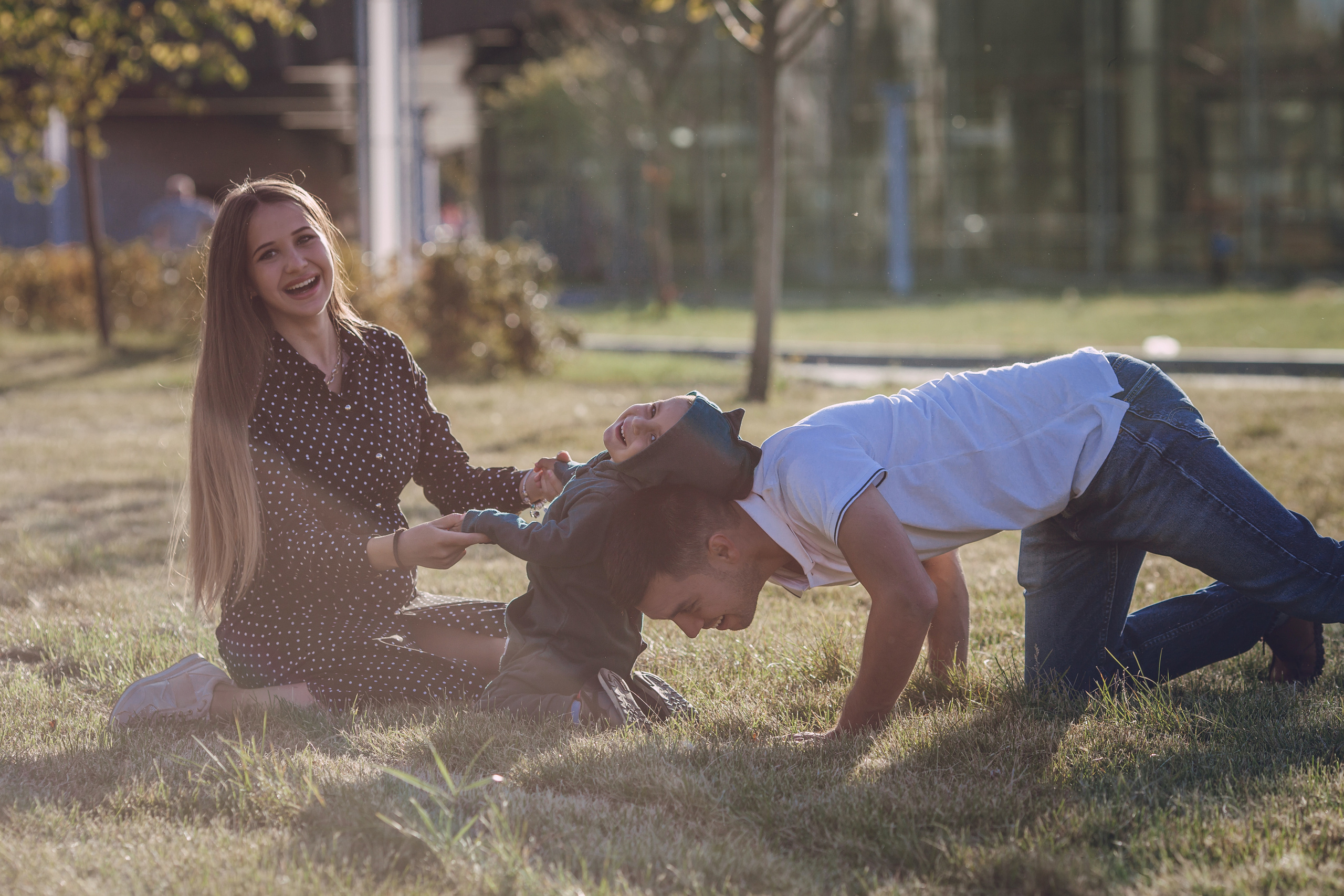 Семейная фотосессия в парке. Семейный фотограф в Москве Наталья Чуб, заказать Фотокнигу