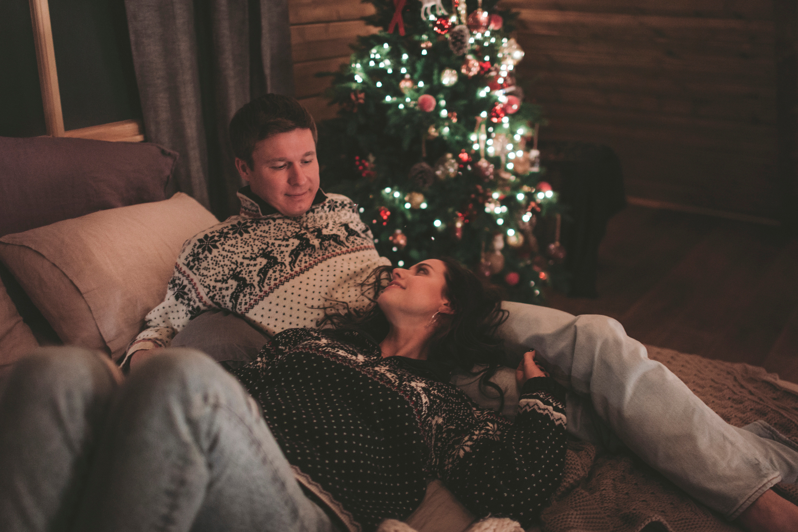 Новогодняя фотосессия в Шале, студия Мимика. Семейный фотограф в Москве Наталья Чуб, заказать Фотокнигу