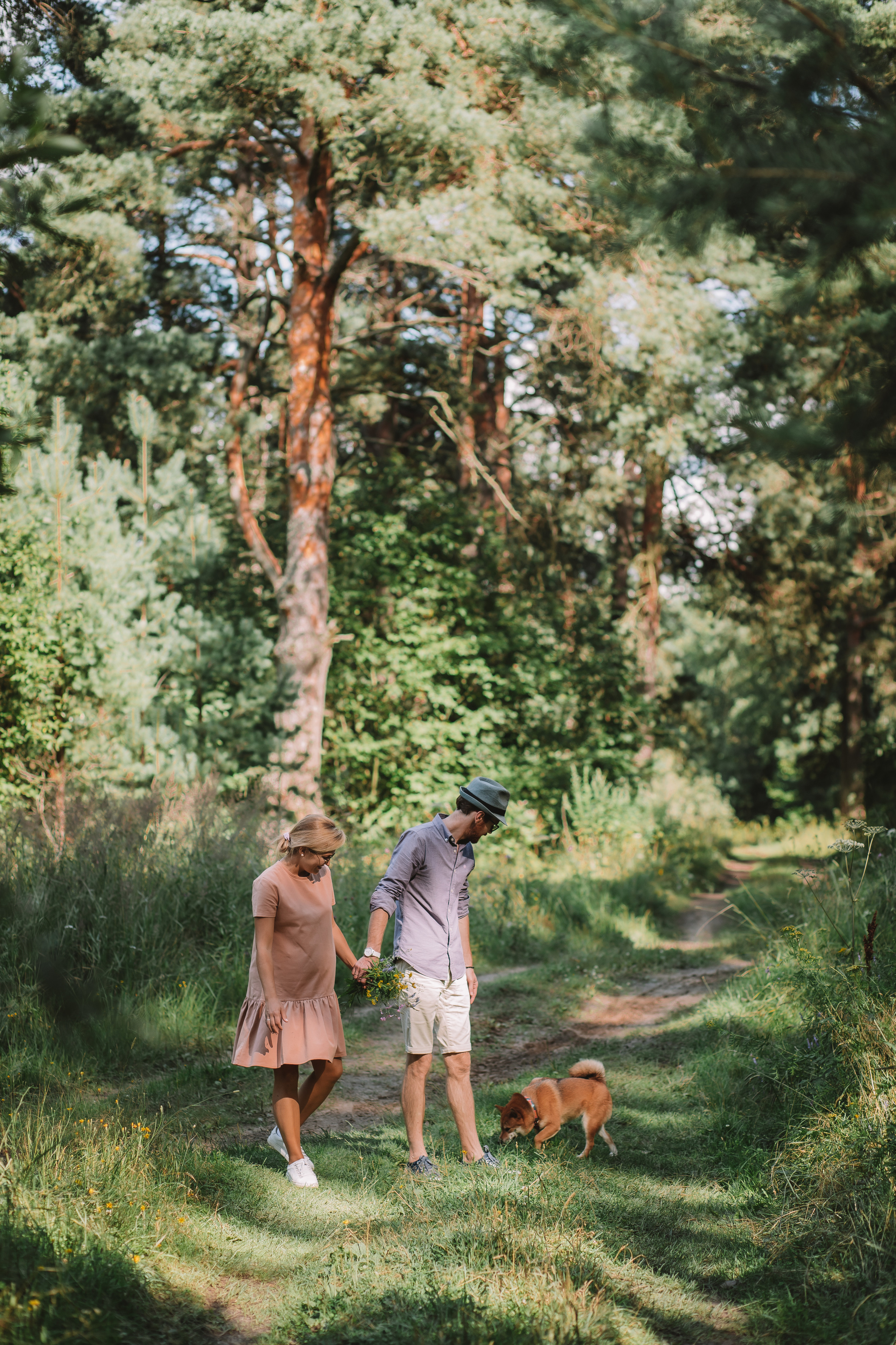 Съемка семейной пары с собакой. Семейный фотограф в Москве Наталья Чуб, заказать Фотокнигу