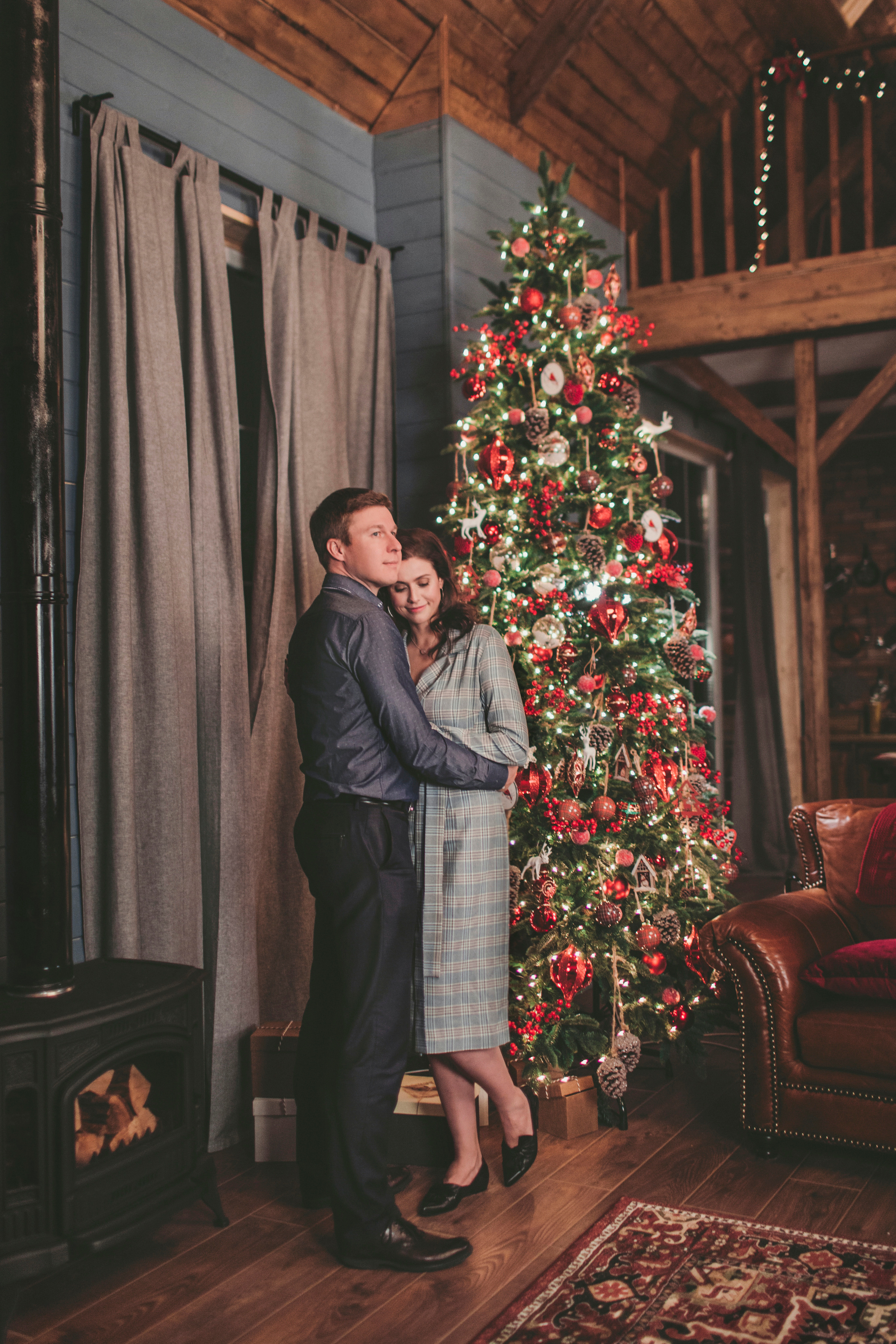 Новогодняя фотосессия в Шале, студия Мимика. Семейный фотограф в Москве Наталья Чуб, заказать Фотокнигу