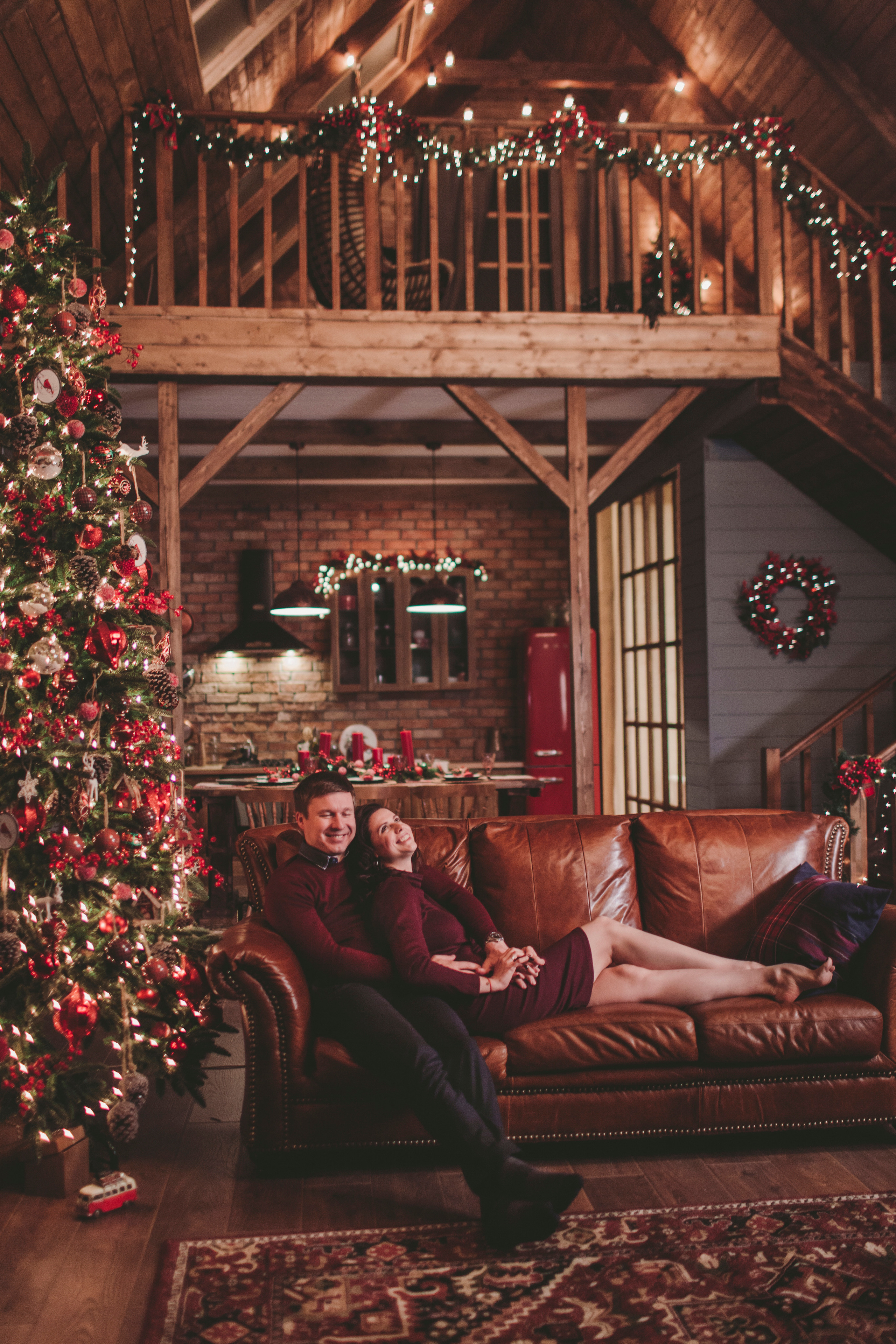 Новогодняя фотосессия в Шале, студия Мимика. Семейный фотограф в Москве Наталья Чуб, заказать Фотокнигу