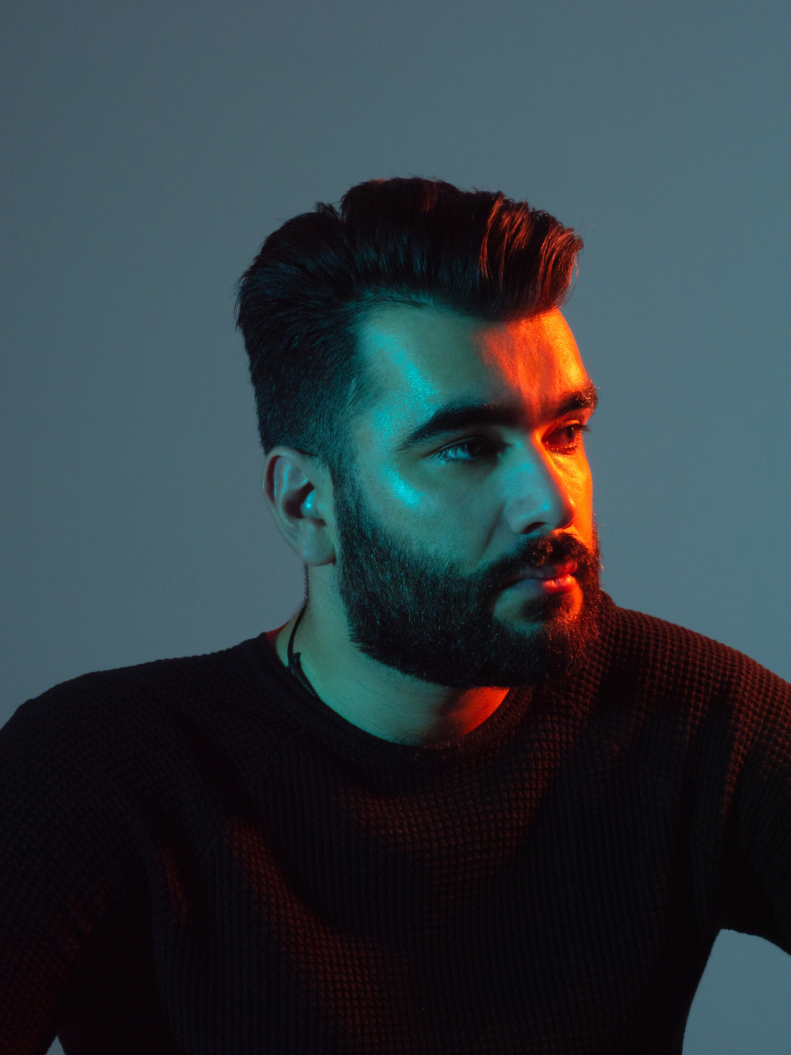 Мужской студийный портрет. Свадебный и репортажный фотограф Элина Козырьянова