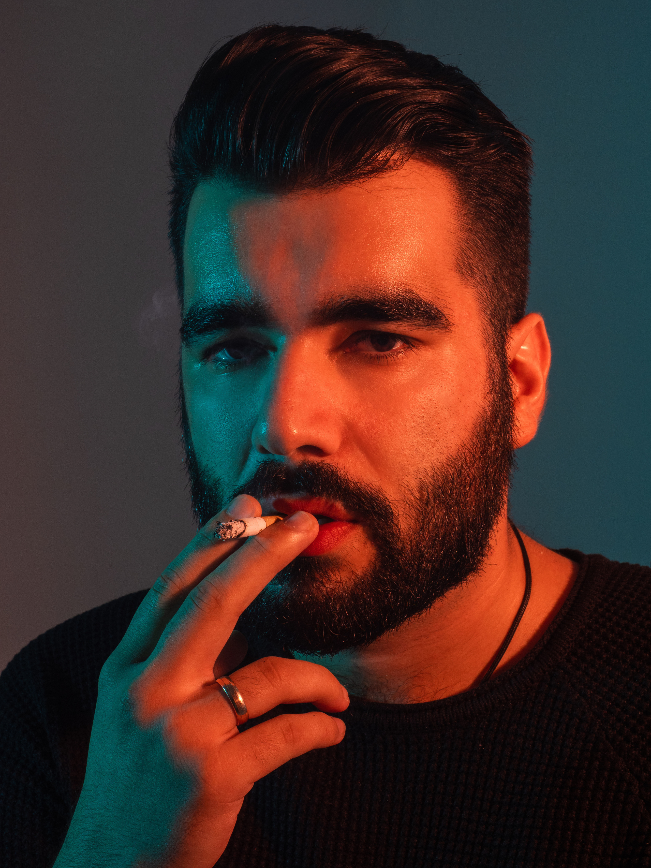 Мужской студийный портрет. Свадебный и репортажный фотограф Элина Козырьянова