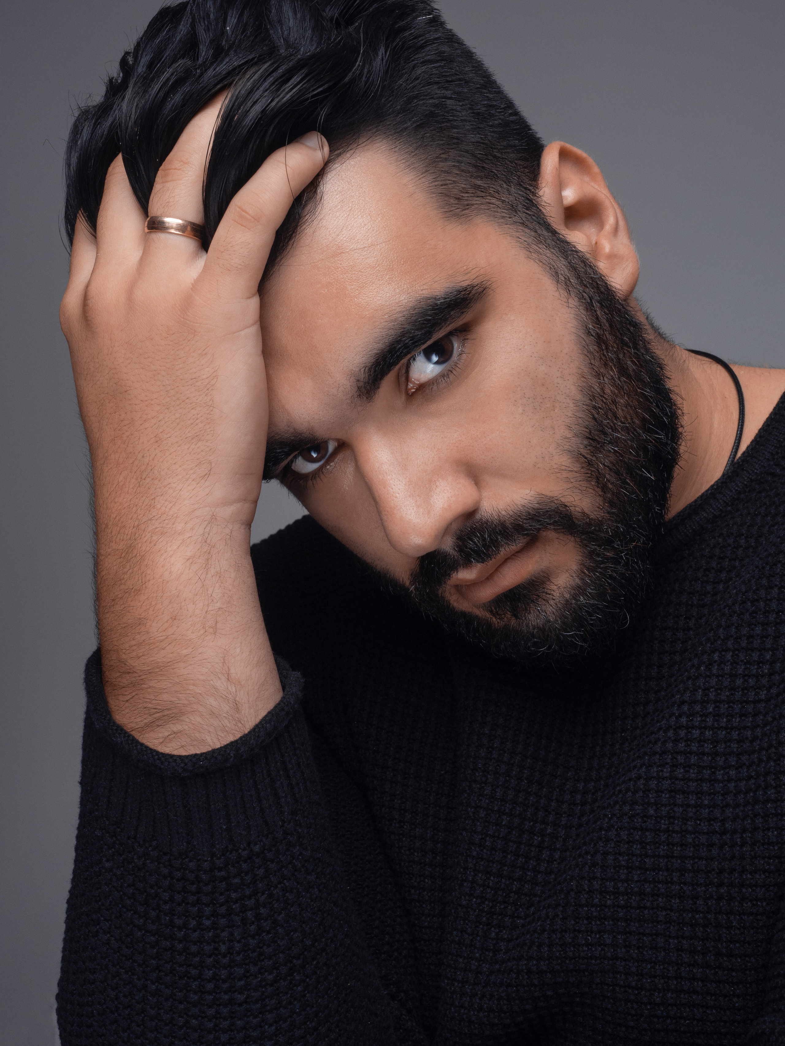 Мужской студийный портрет. Свадебный и репортажный фотограф Элина Козырьянова