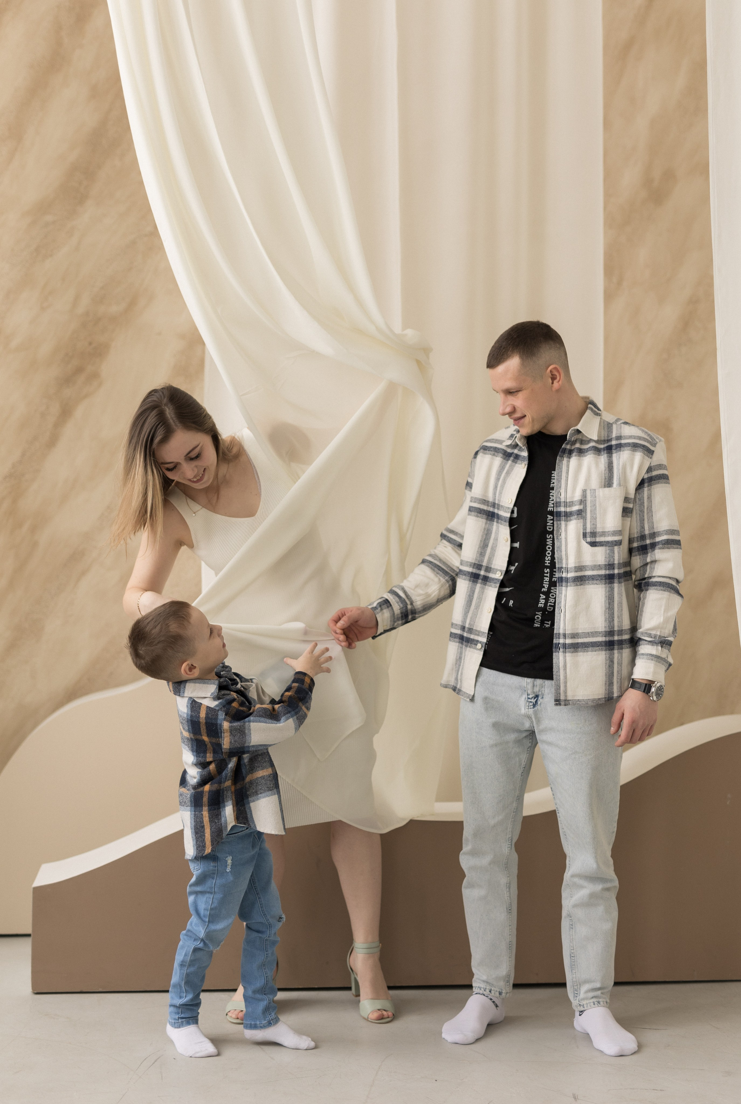 Сергей, Екатерина и Миша. Фотограф в Нижнем Новгороде, Дзержинске Олеся Хозяева