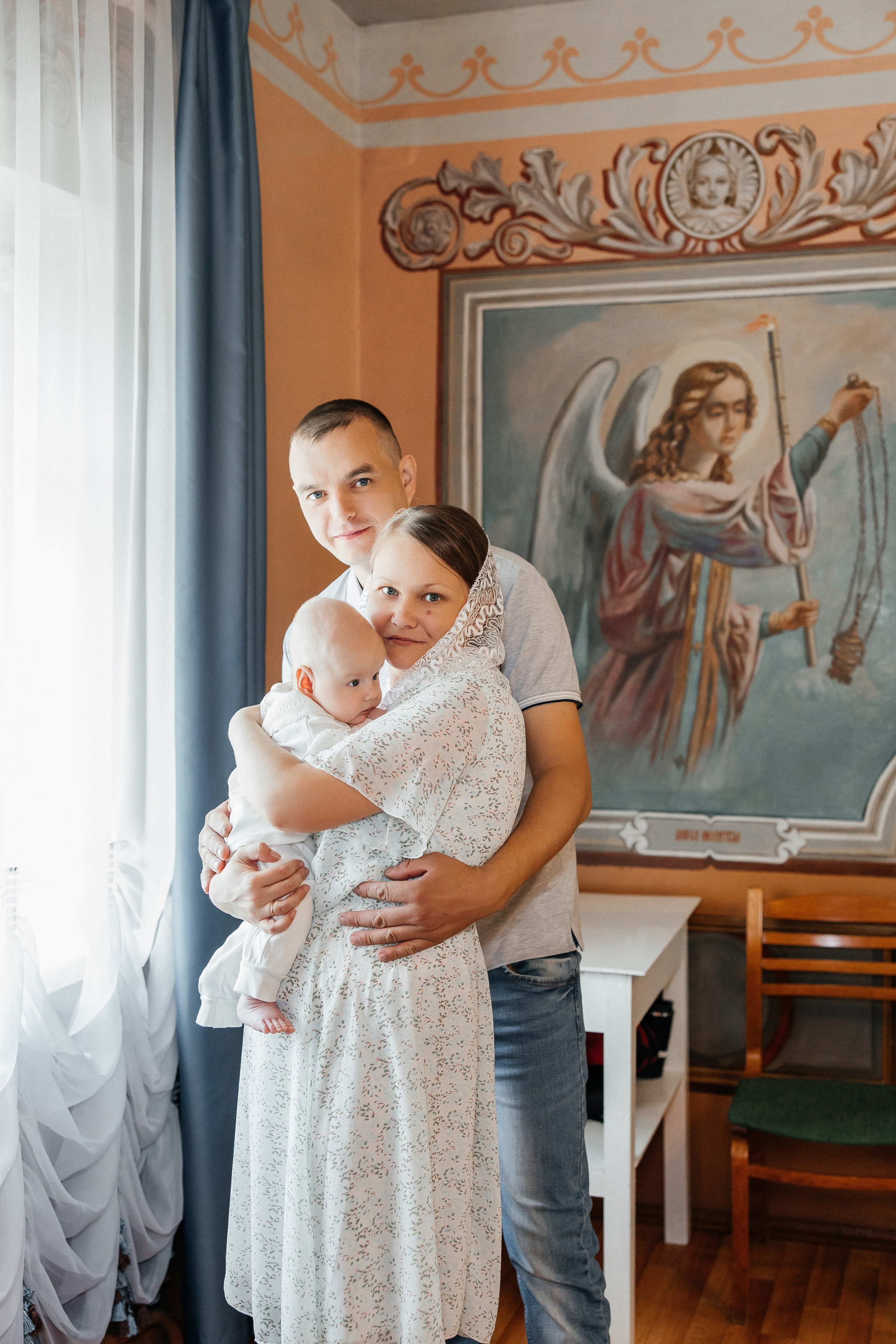 Таинство Крещения Ивана. Храм в честь иконы Божией Матери «Всех скорбящих Радость». Семейный фотограф в Рязани и Рязанской области