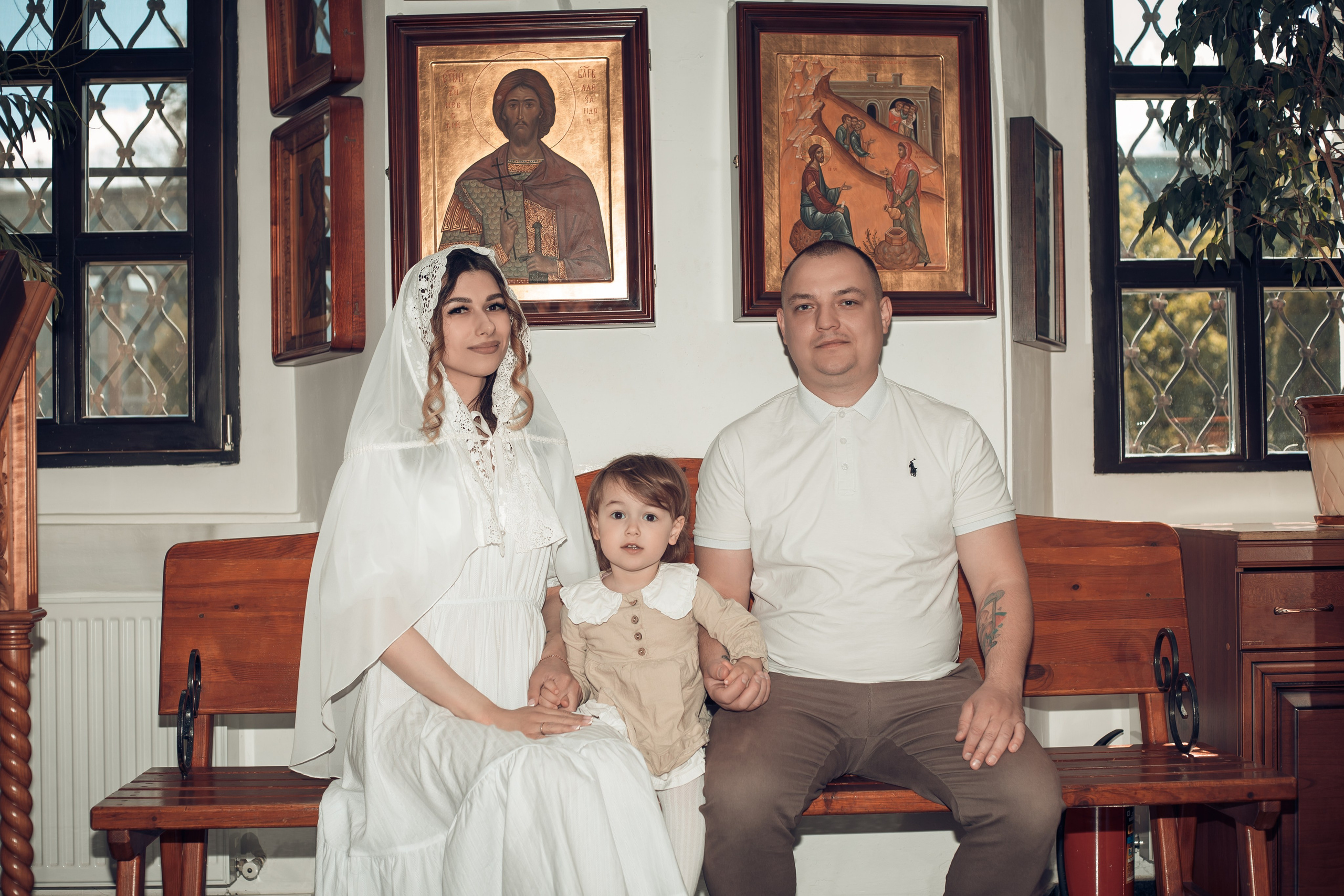 Таинство Крещения Киры. Благовещенская церковь. Семейный фотограф в Рязани и Рязанской области