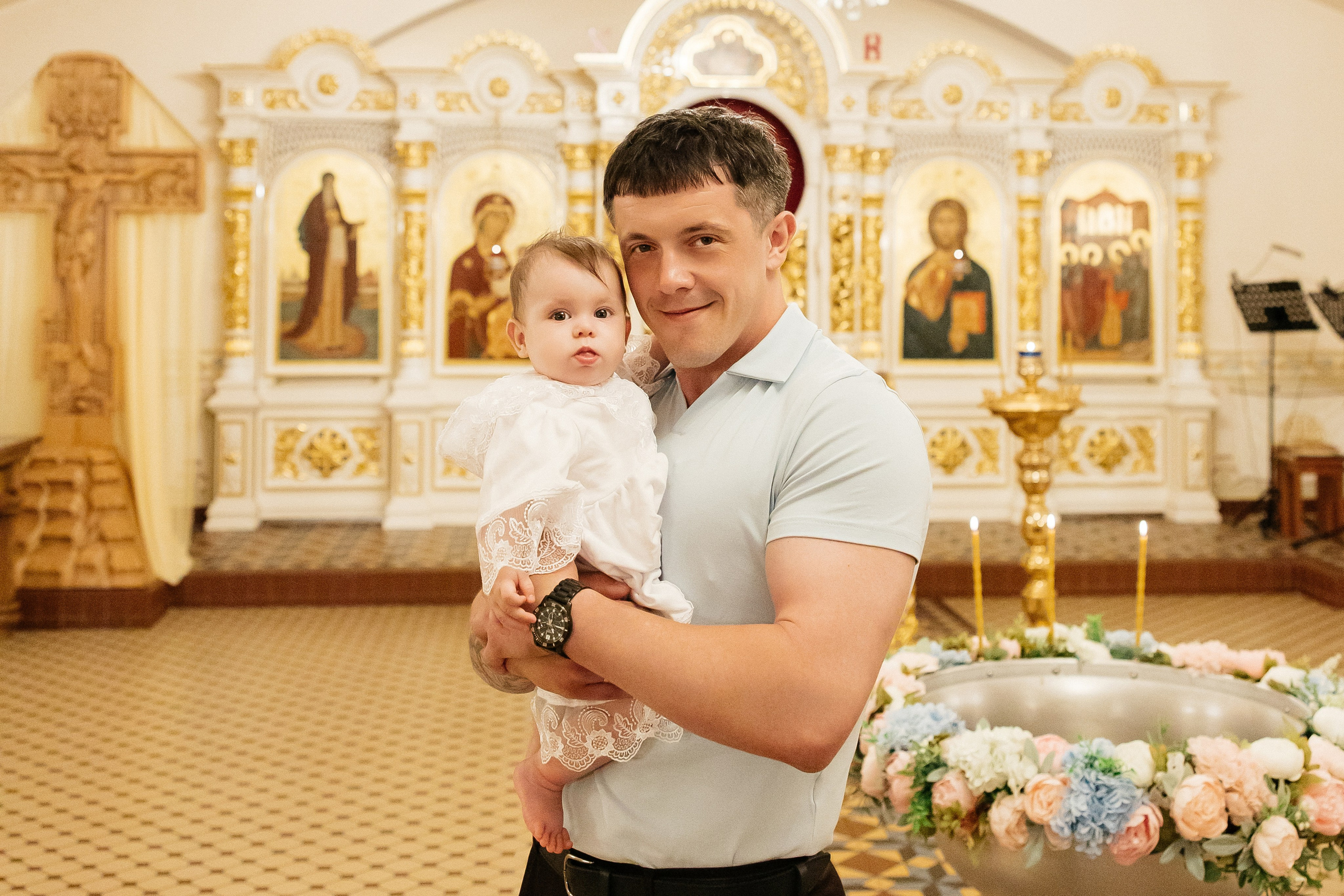 Таинство Крещения Киры. храм покрова премвятой богородицы. Семейный фотограф в Рязани и Рязанской области