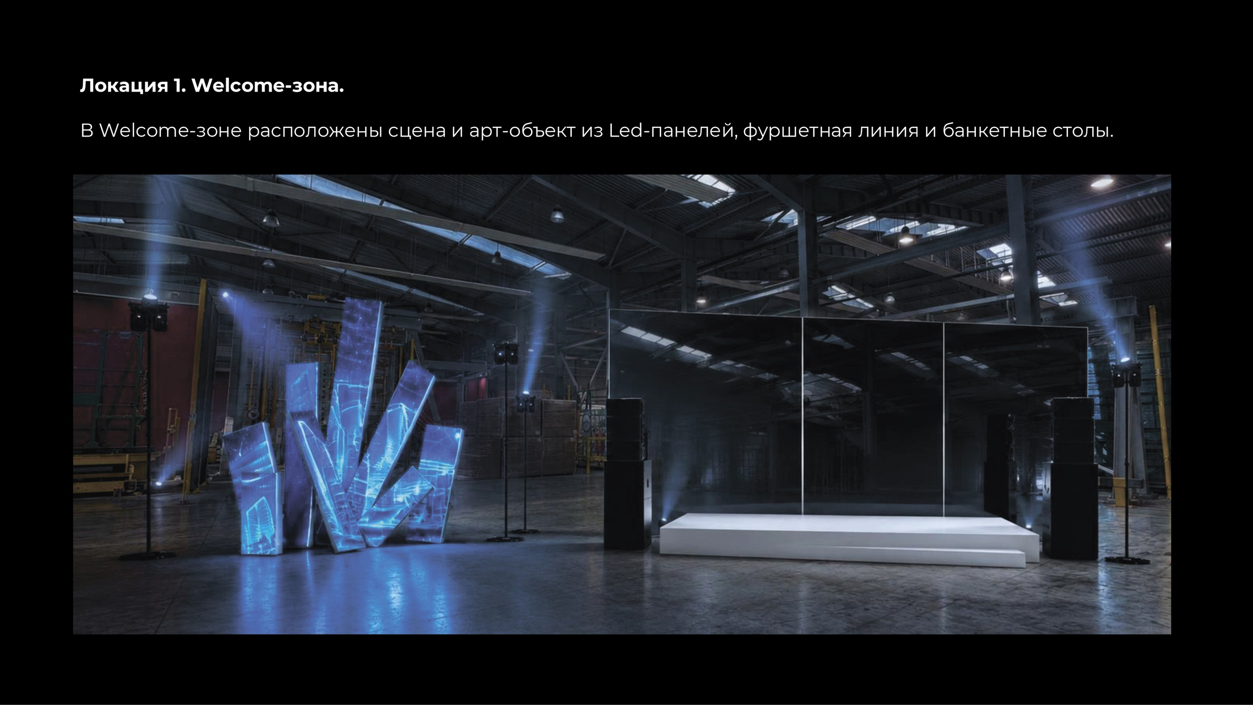Концепция на оформление Welcome-зоны.