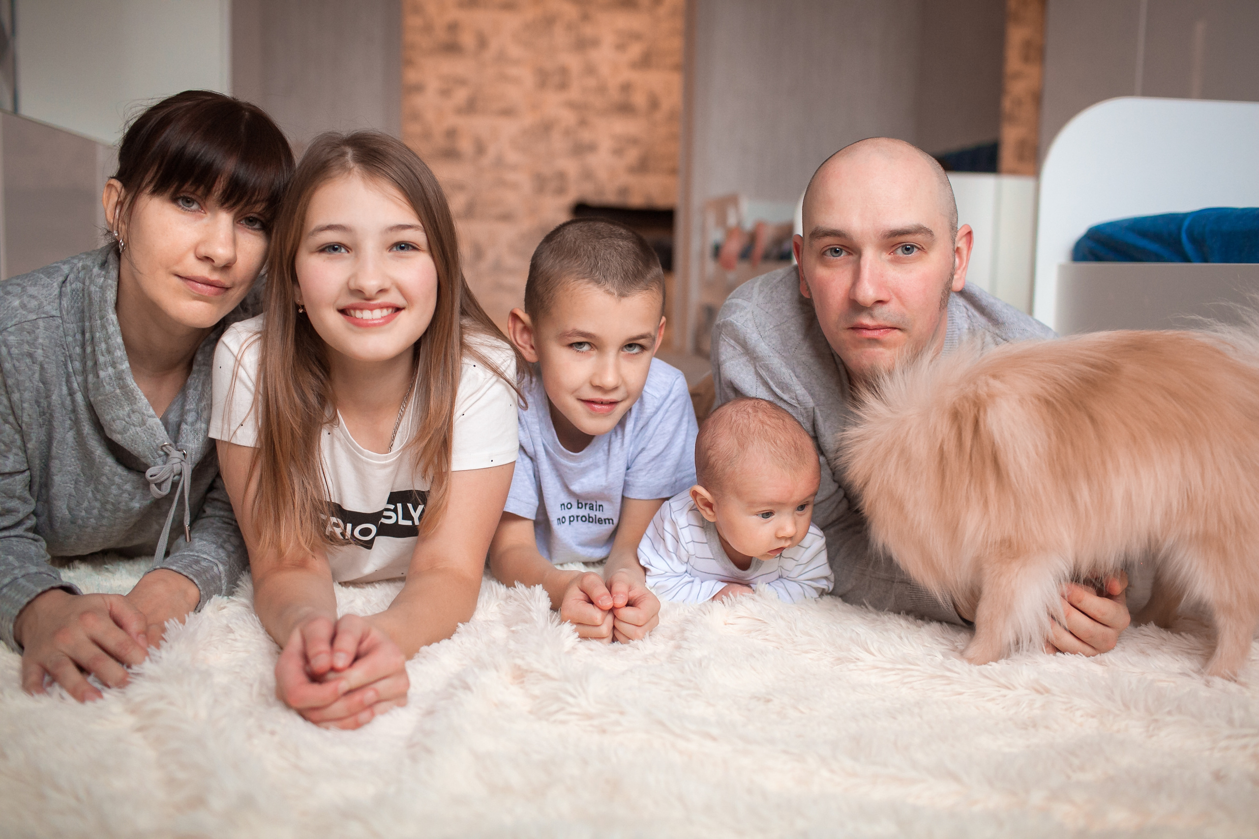 Ольга и ее большая семья. Домашняя история. Детский и семейный фотограф в Москве и московской области Елена Титова