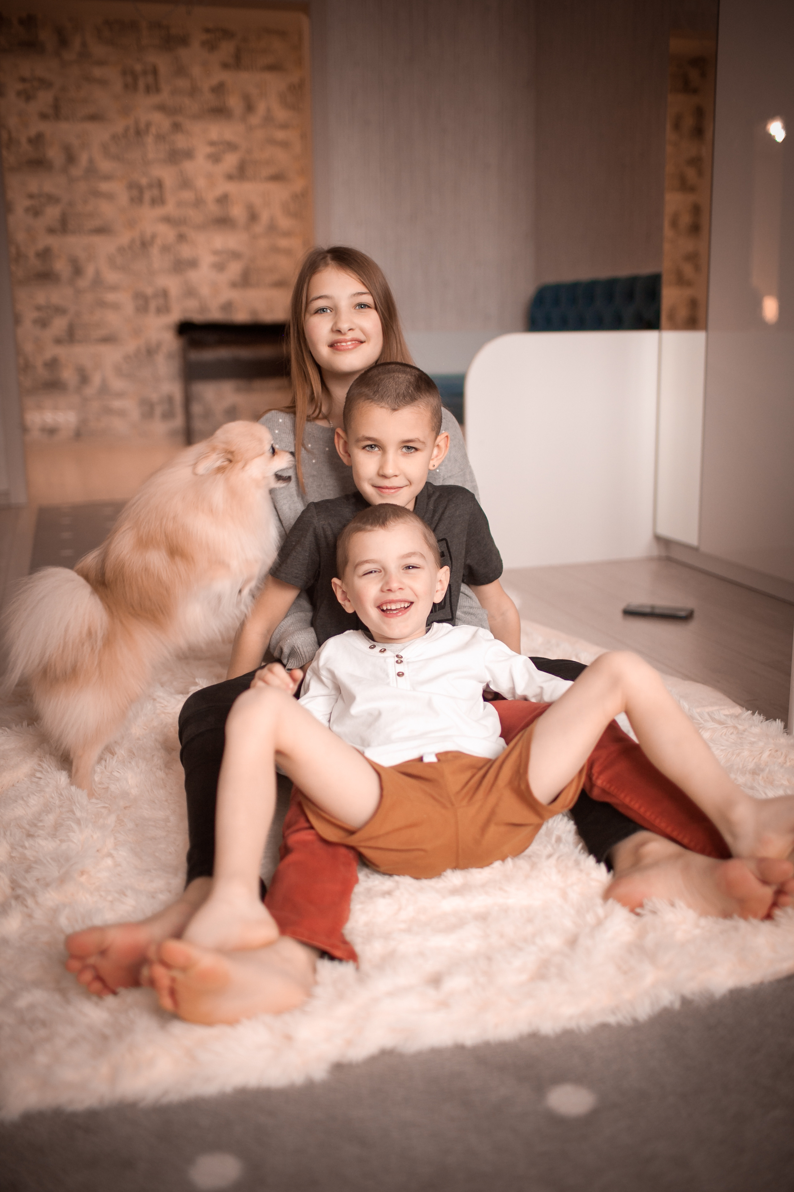 Ольга и ее большая семья. Домашняя история. Детский и семейный фотограф в Москве и московской области Елена Титова