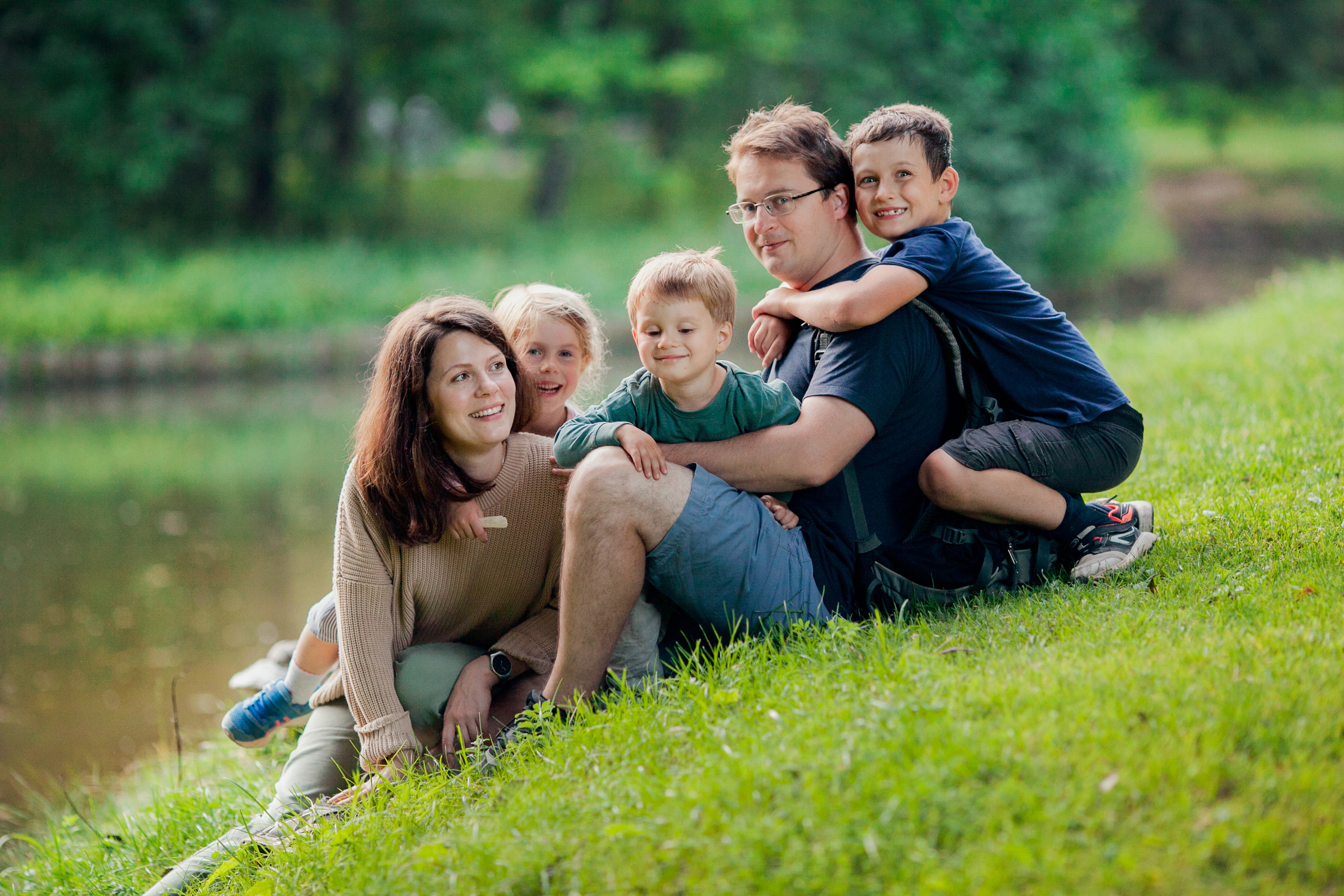 Елена, Иван, Коля, София и Алеша. Царицыно. Детский и семейный фотограф в Москве и московской области Елена Титова