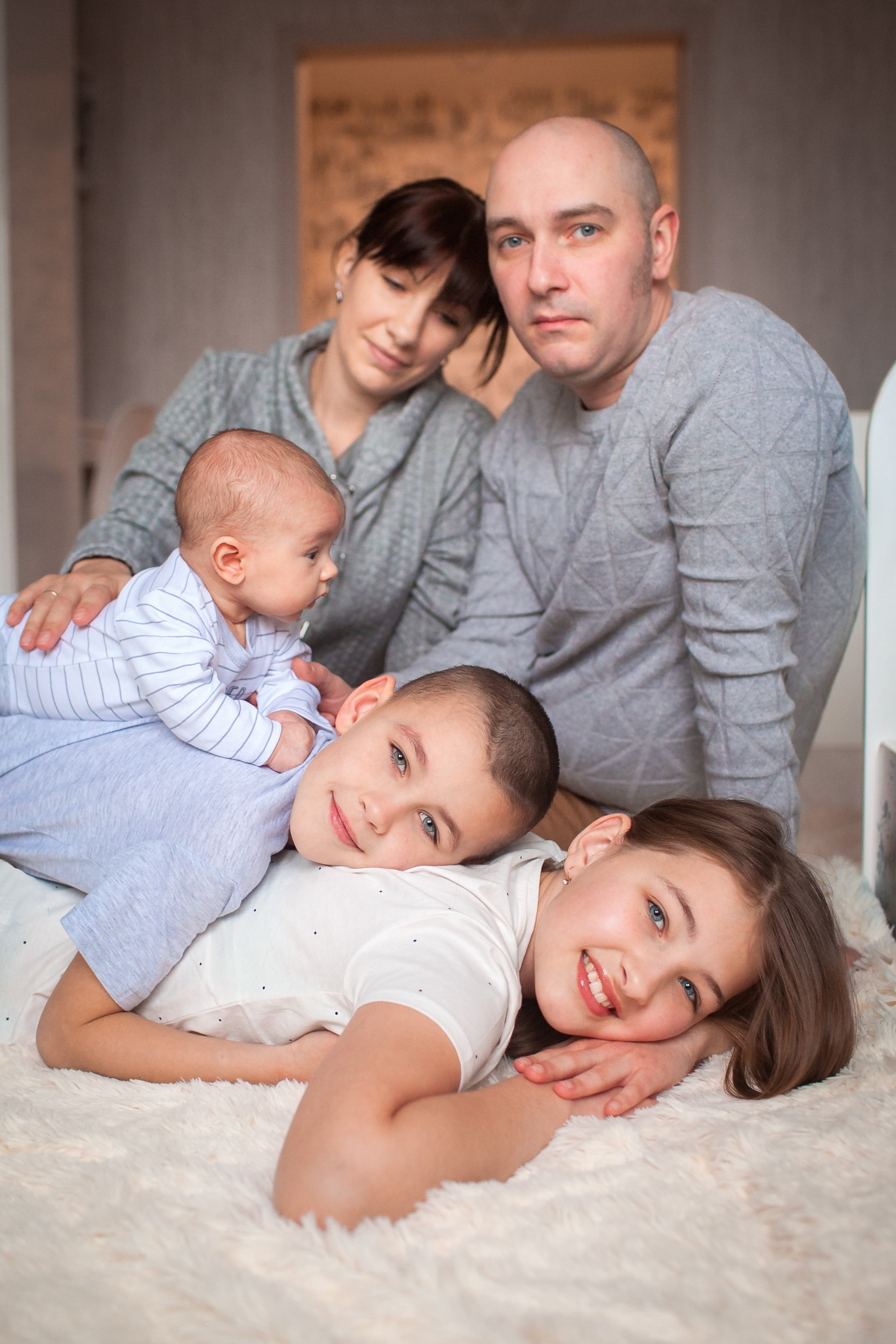 Ольга и ее большая семья. Домашняя история. Детский и семейный фотограф в Москве и московской области Елена Титова