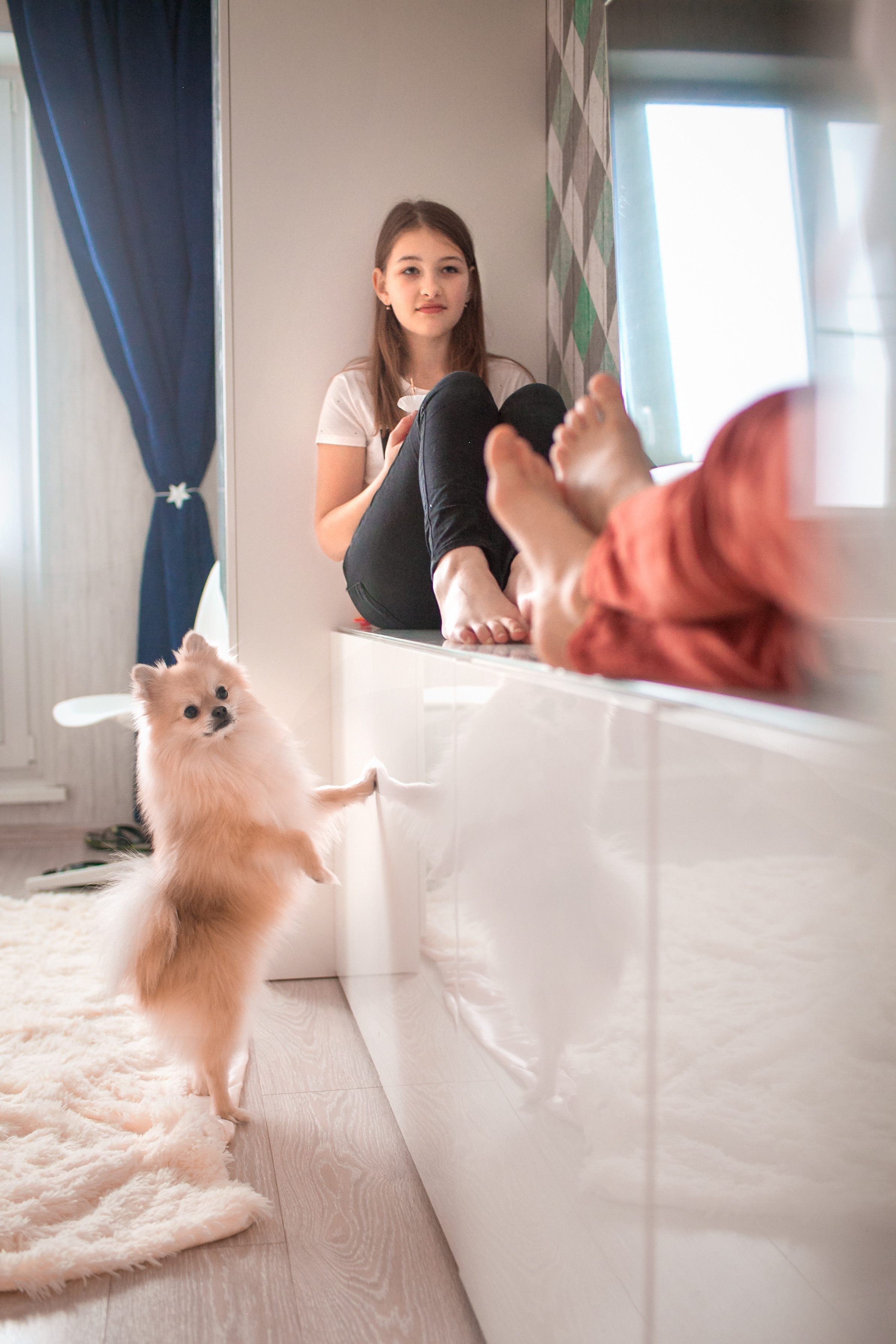 Ольга и ее большая семья. Домашняя история. Детский и семейный фотограф в Москве и московской области Елена Титова