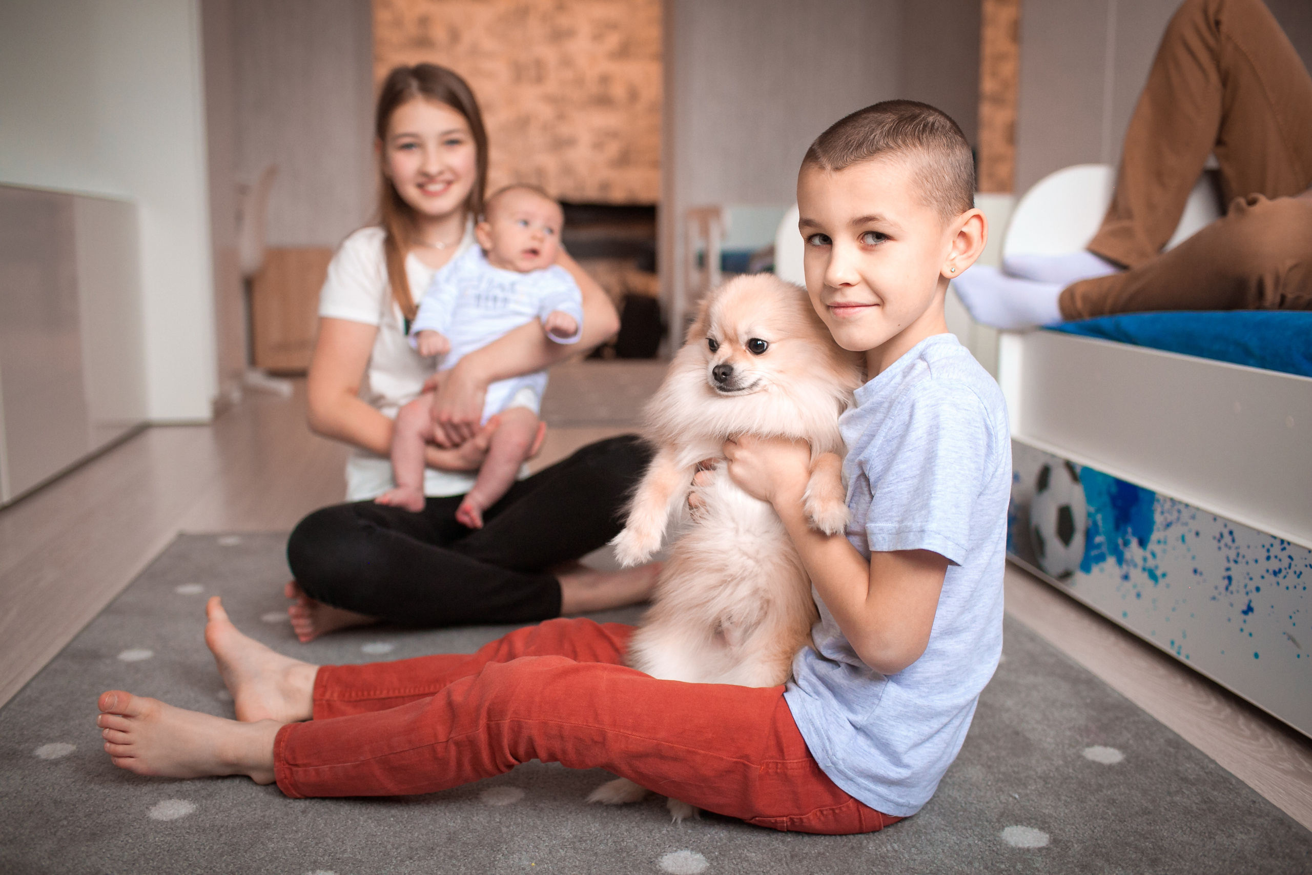 Ольга и ее большая семья. Домашняя история. Детский и семейный фотограф в Москве и московской области Елена Титова
