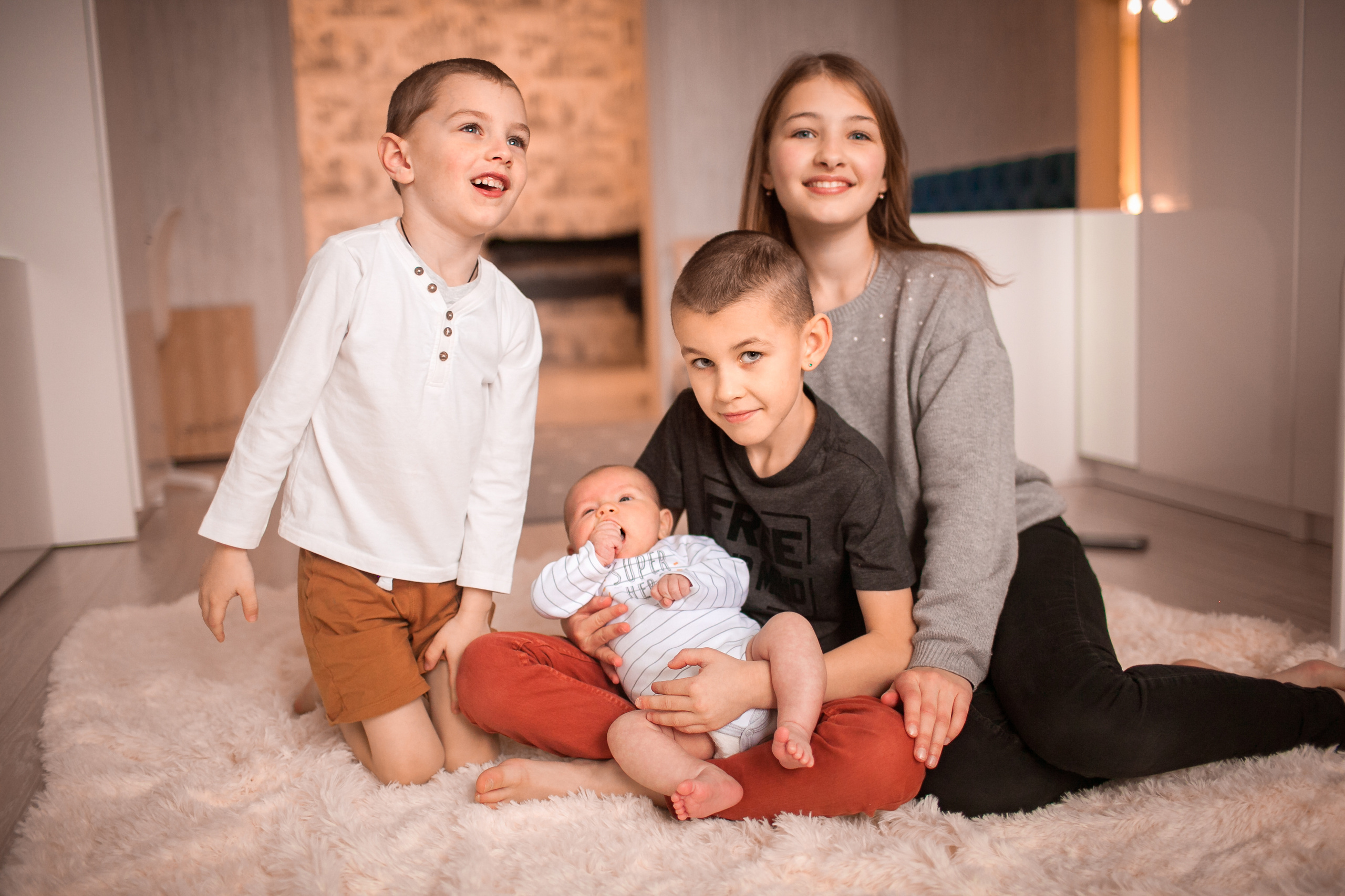 Ольга и ее большая семья. Домашняя история. Детский и семейный фотограф в Москве и московской области Елена Титова