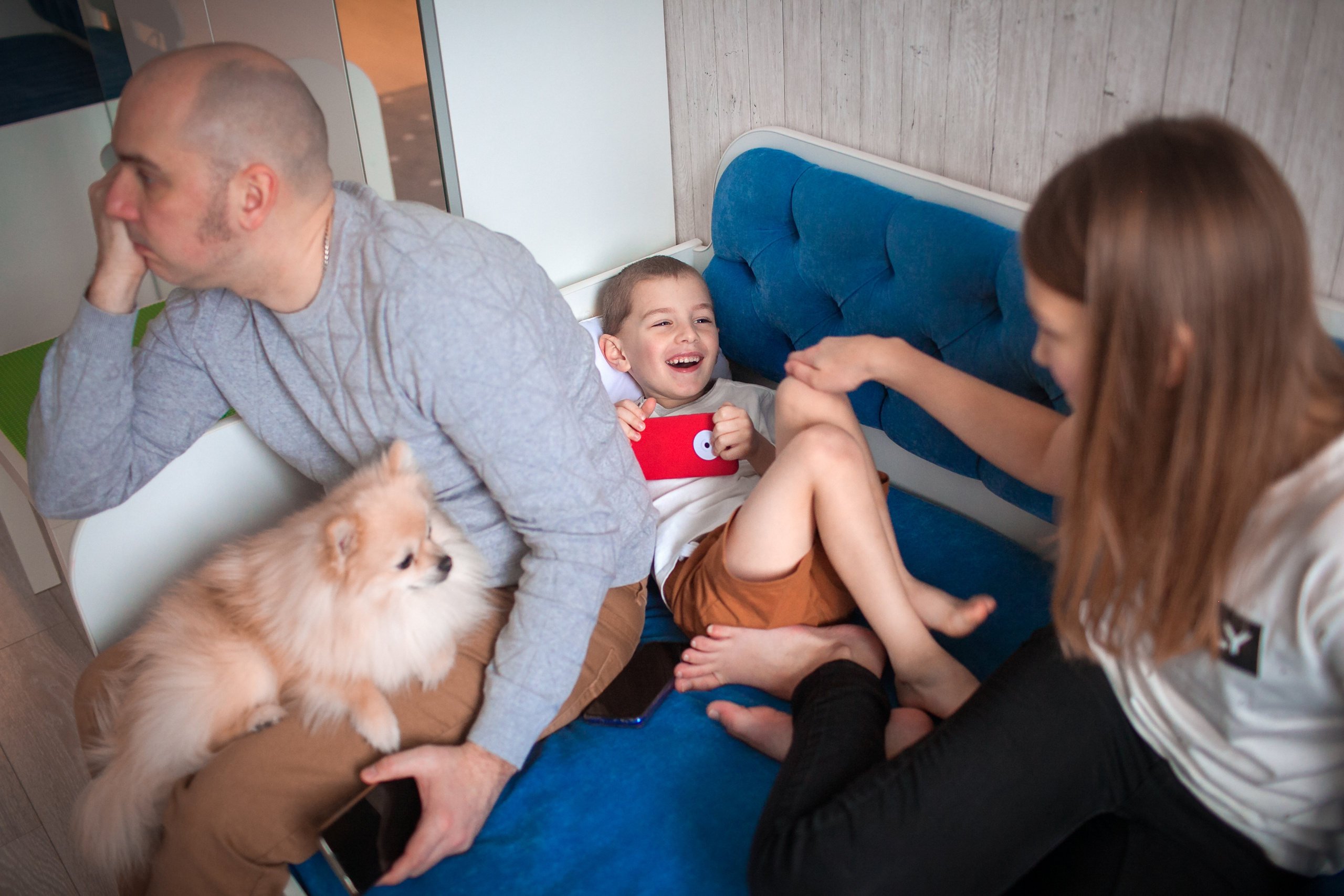 Ольга и ее большая семья. Домашняя история. Детский и семейный фотограф в Москве и московской области Елена Титова