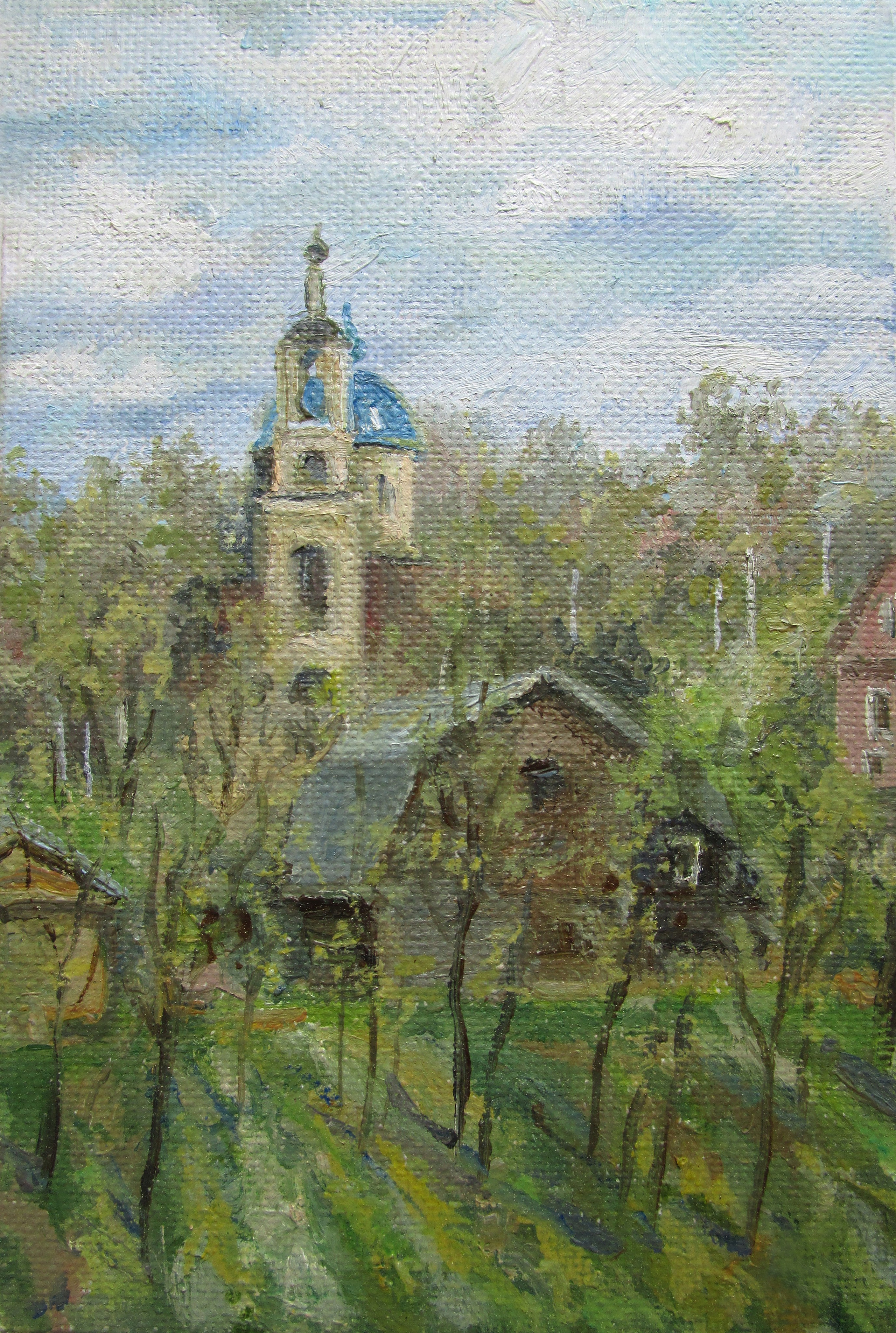 Церковь в Дубровках; холст / масло, 2020